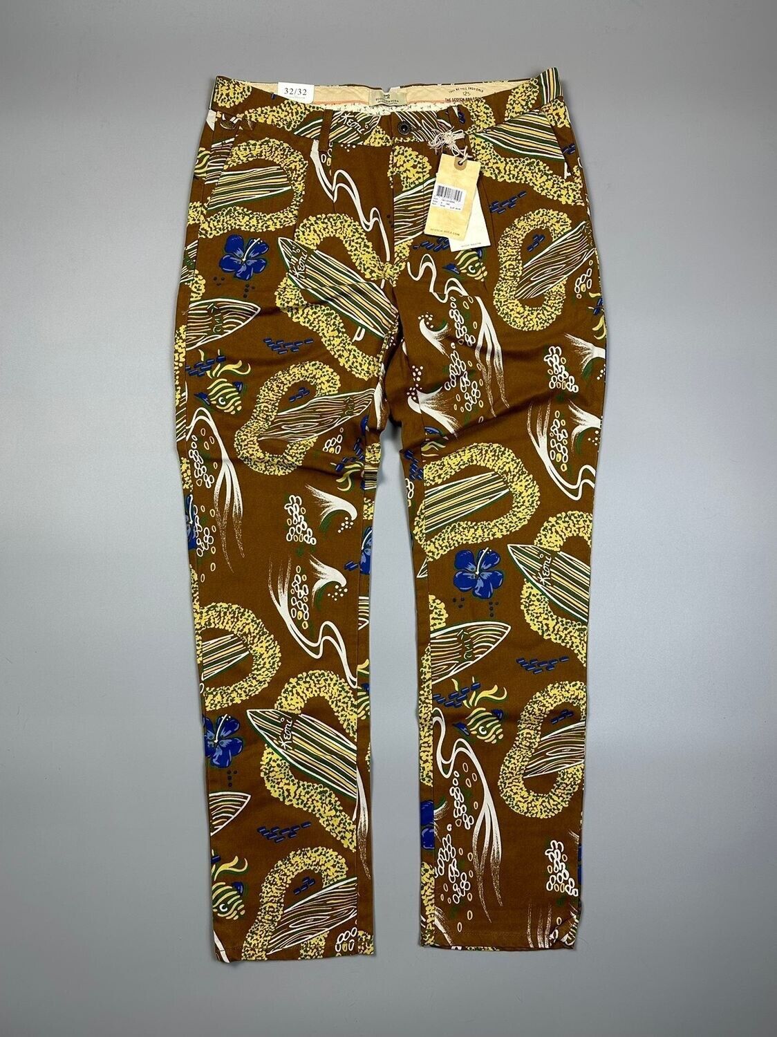 Scotch & Soda Brown Hawaiian Style Chino Scotch&Soda Size US 31 - 1 Thumbnail