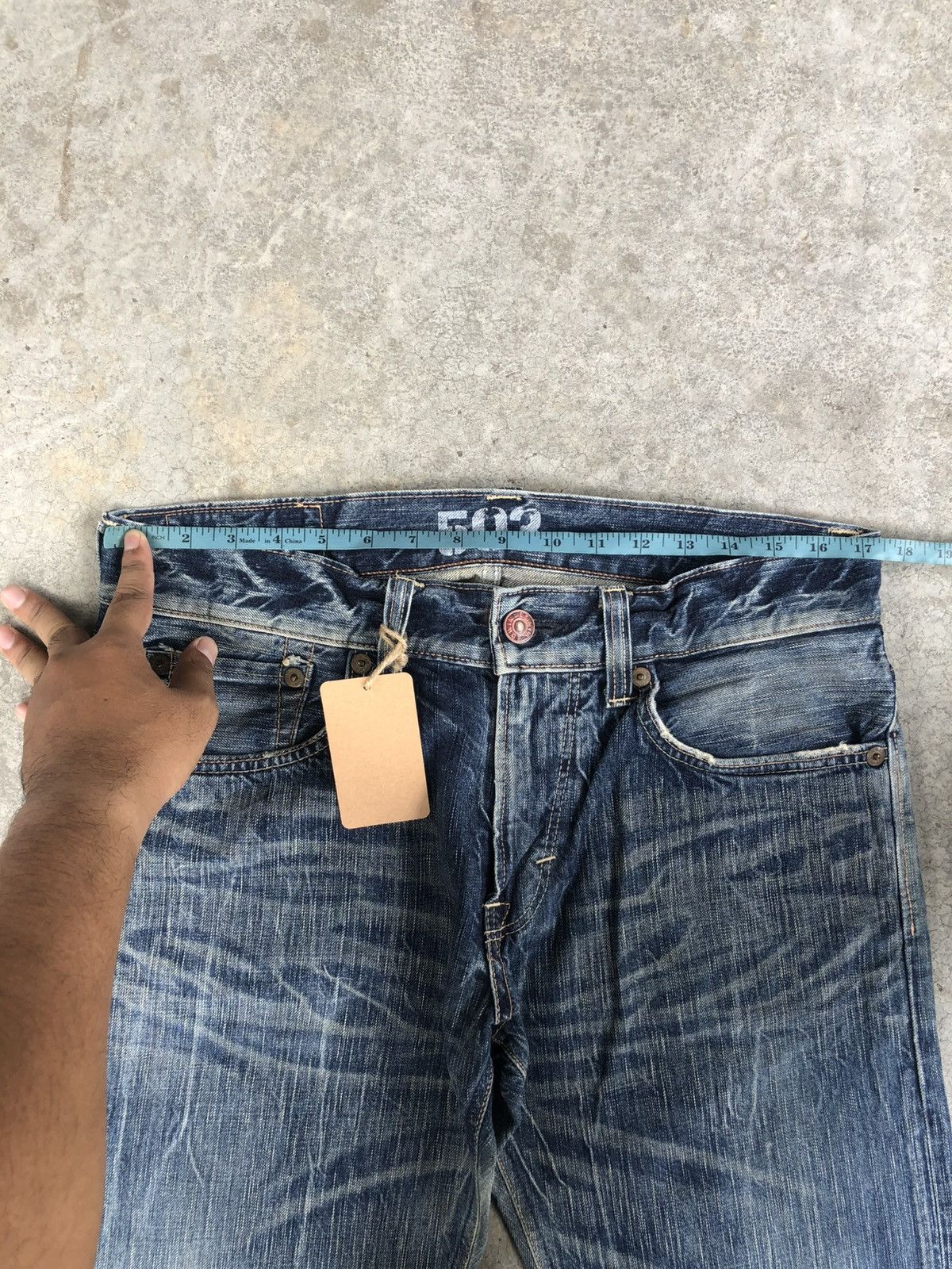 If Six Was Nine Japanese Edwin Flared Jeans Distressed Jeans Size US 34 / EU 50 - 21 Thumbnail