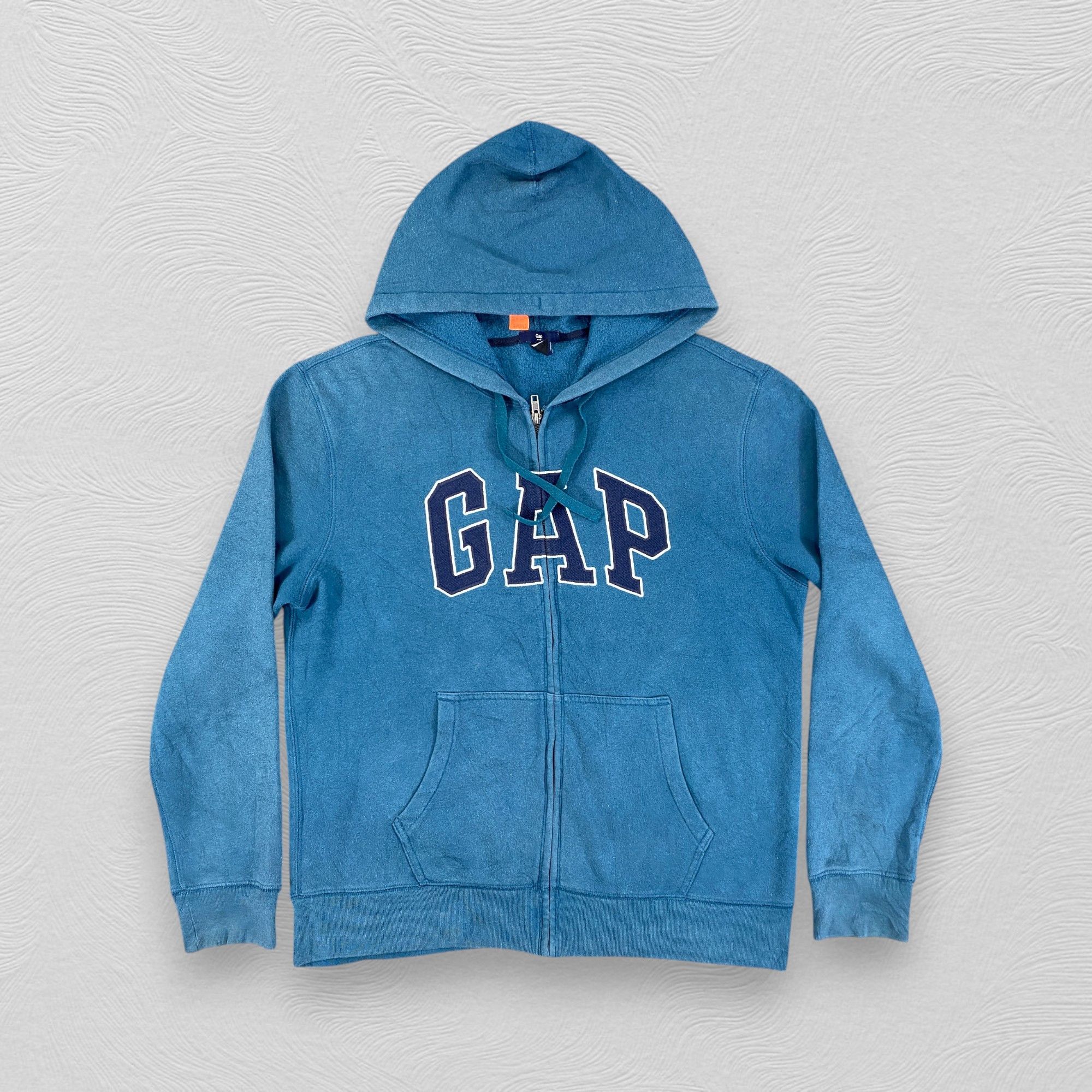 Gap Vintage GAP Big Logo Zipper Hoodie -SW092 Size US S / EU 44-46 / 1 - 1 Thumbnail