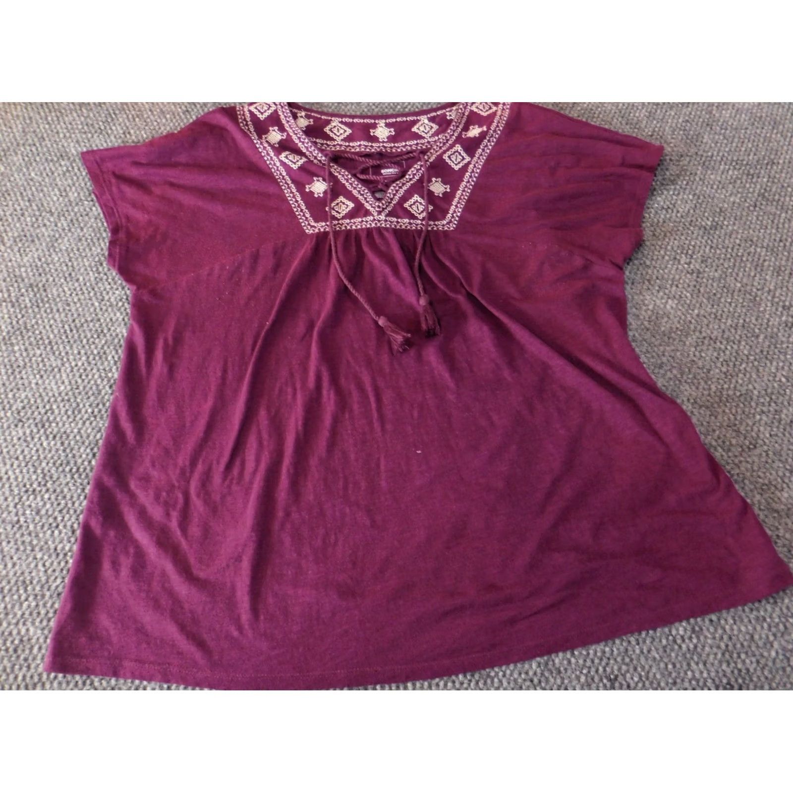 Vintage Sonoma Womens purple Extra Large stretch Designer pullover blouse Top Size XL / US 12-14 / IT 48-50 - 2 Thumbnail