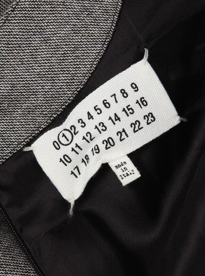 Maison Margiela Maison Margiela Dark V-neck gray twill dress Size XS / US 0-2 / IT 36-38 - 5 Thumbnail