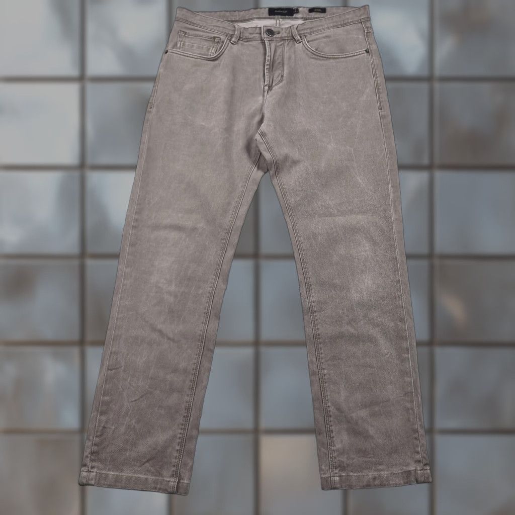 Massimo Dutti Massimo Dutti Jeans Mens 31x26 Brown Slim Straight Denim Pants Medium Wash Slim Fit 5-Pocket Mens Jeans Brown Size US 31 - 1 Thumbnail