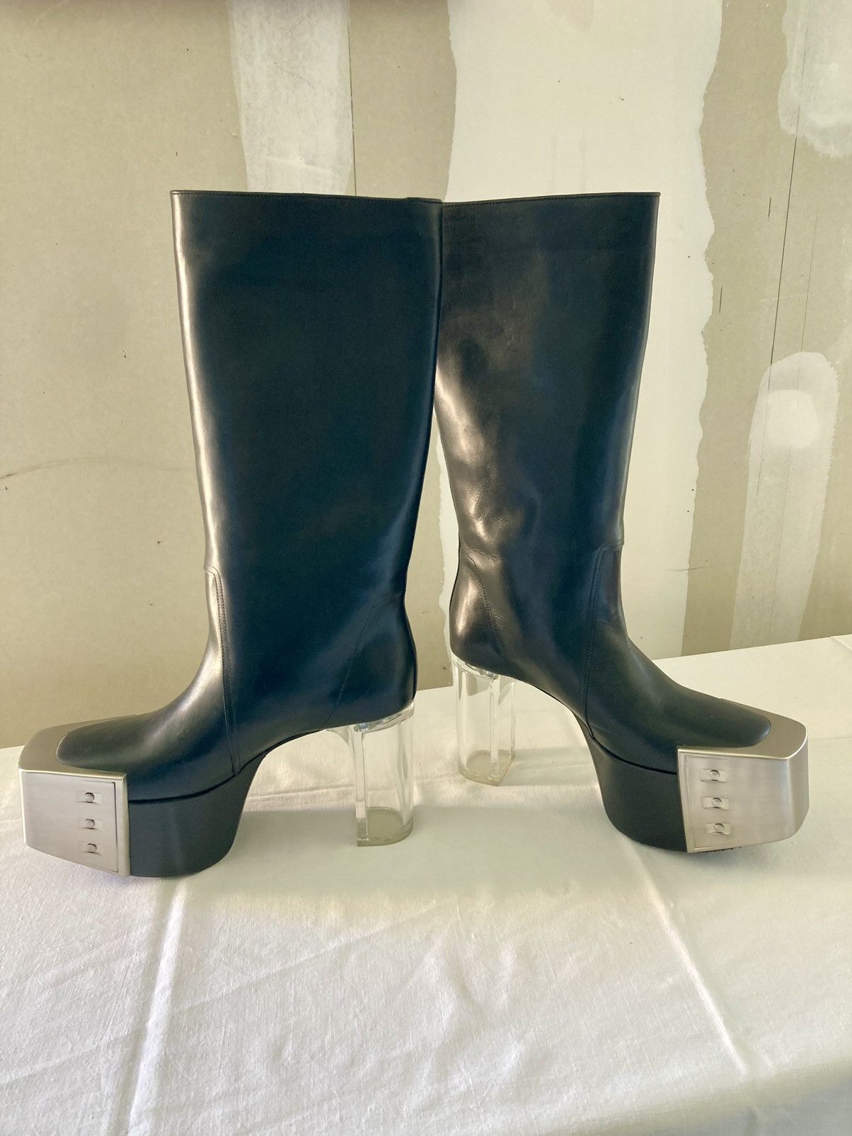 Rick Owens NEVER WORN / RIck Owens Black Bauhaus Platform Boots Size US 9 / EU 42 - 3 Thumbnail