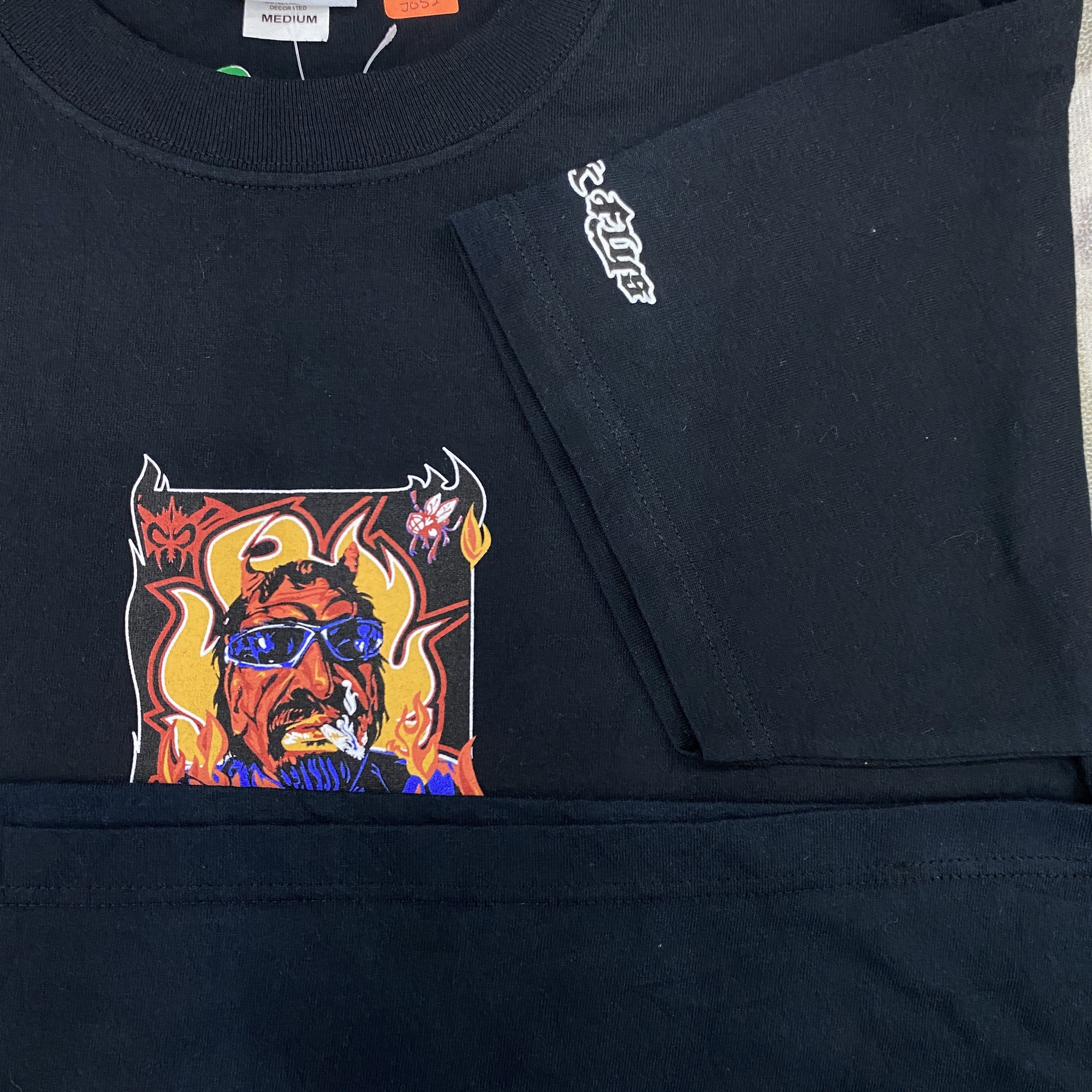 Vintage Vintage Black Flys Skategang Tshirt - J052 Size US M / EU 48-50 / 2 - 7 Thumbnail