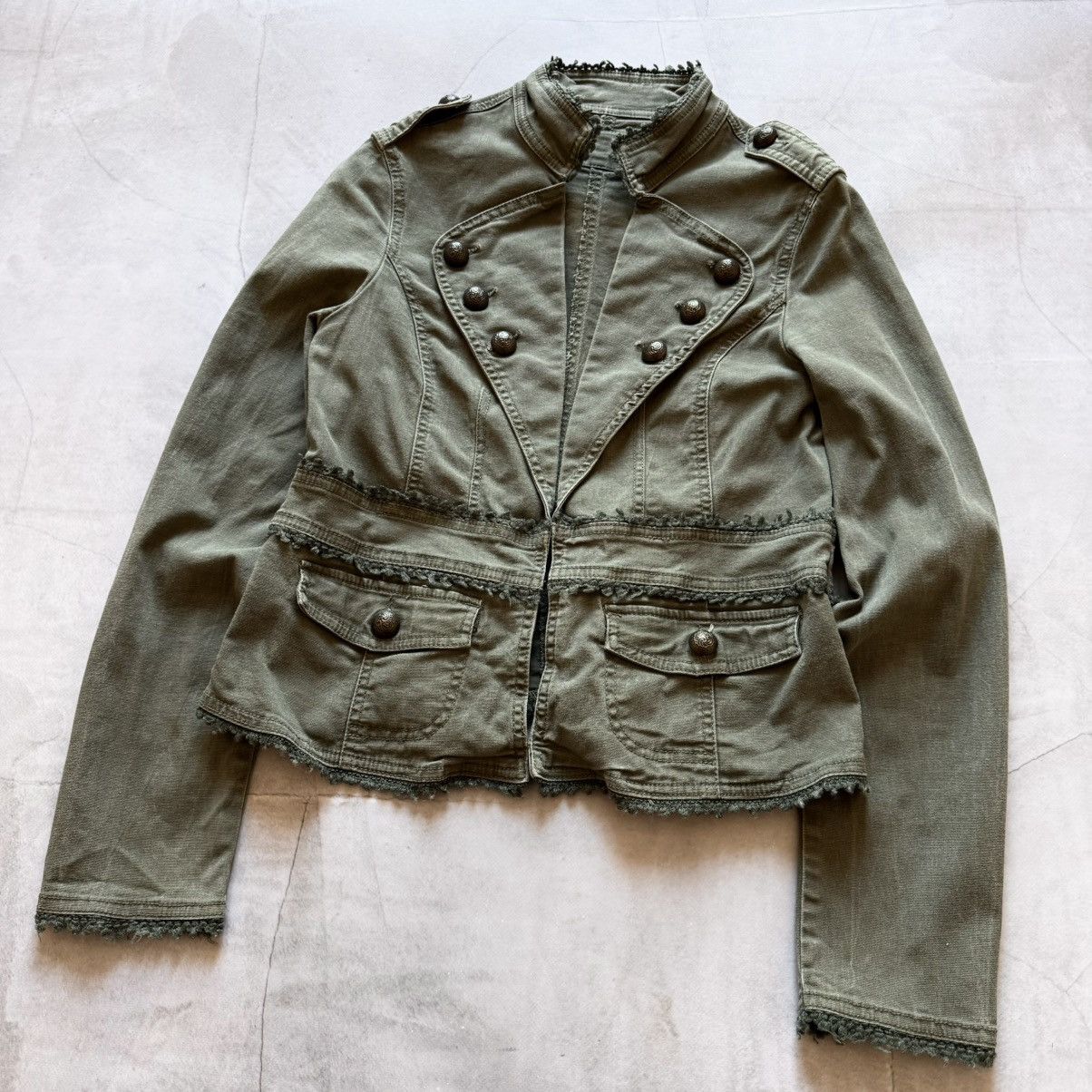 Hysteric Glamour × Undercover 00s Napoleon Military Faded Jacket Coat PPFM YSL LGB Vibe Size S / US 4 / IT 40 - 2 Thumbnail
