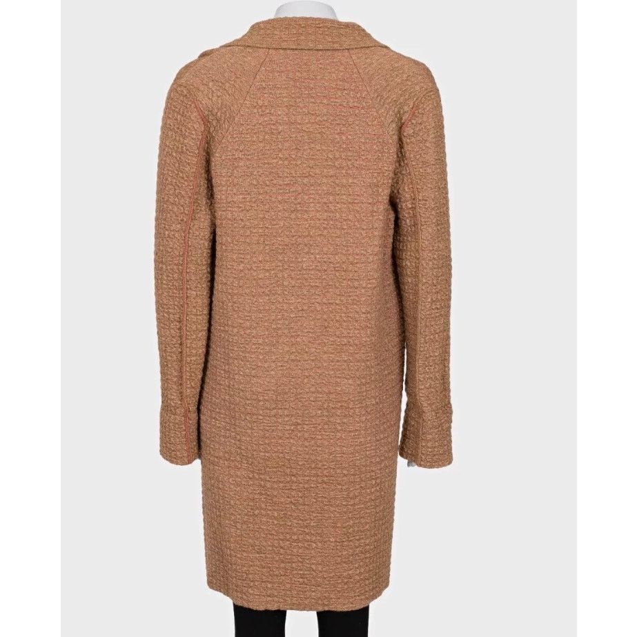 Sonia Rykiel Sonia Rykiel Brown Mixed Knit Button-Up Cardigan, Size S Size S / US 4 / IT 40 - 3 Thumbnail