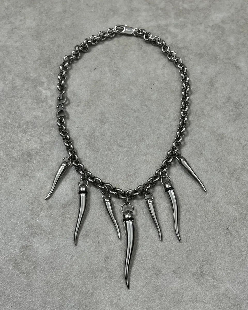 Dolce & Gabbana AW2005 Dolce & Gabbana Avant-Garde Multi Teeth Steel Necklace Size ONE SIZE - 1 Thumbnail