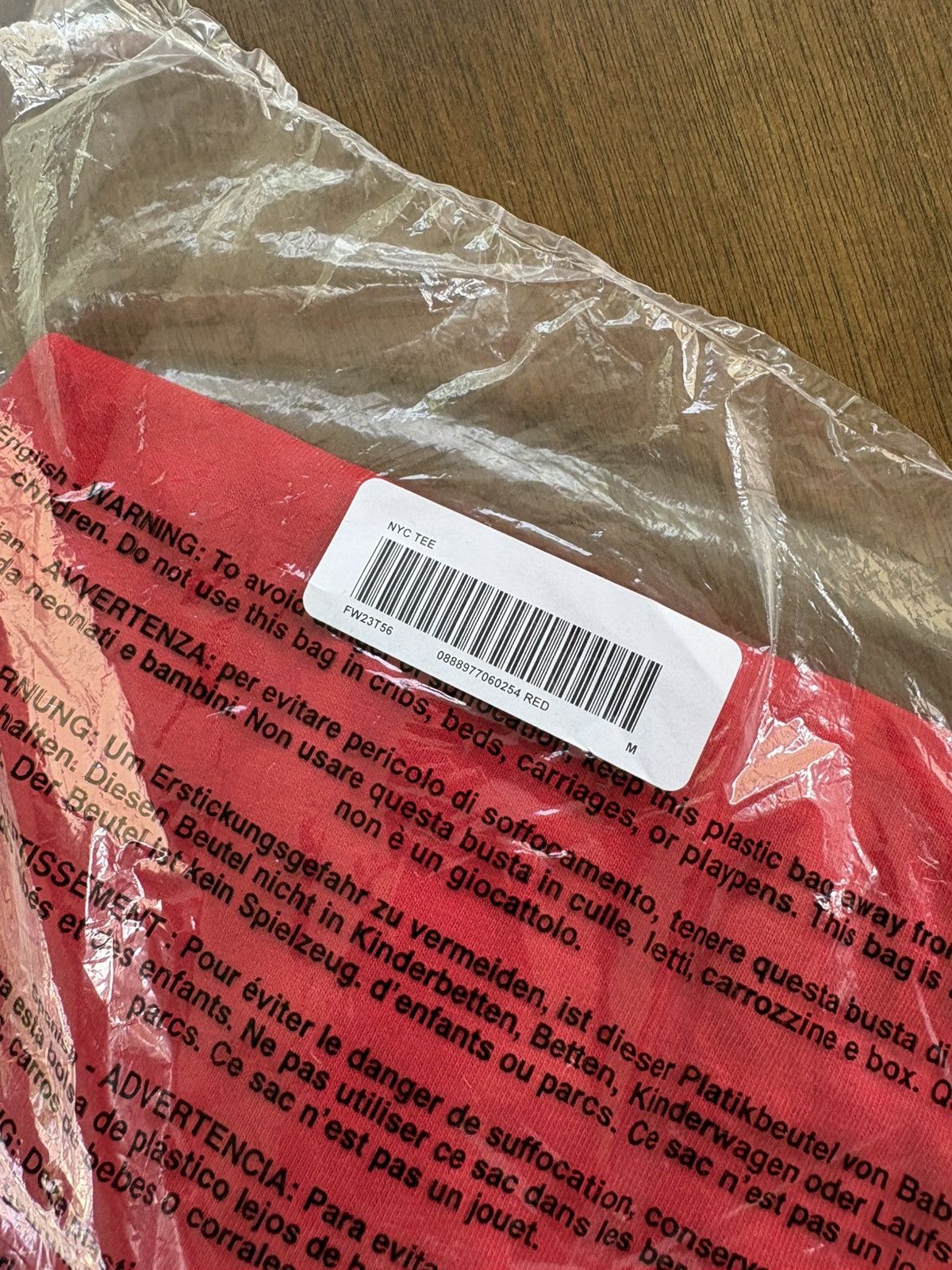 Supreme Supreme NYC Tee FW23 Red Size US M / EU 48-50 / 2 - 4 Thumbnail