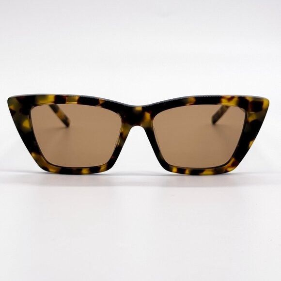 Saint Laurent Paris NEW SAINT LAURENT SL276 MICA 037 WOMEN HAVANA SUNGLASSES SAI Size ONE SIZE - 3 Thumbnail