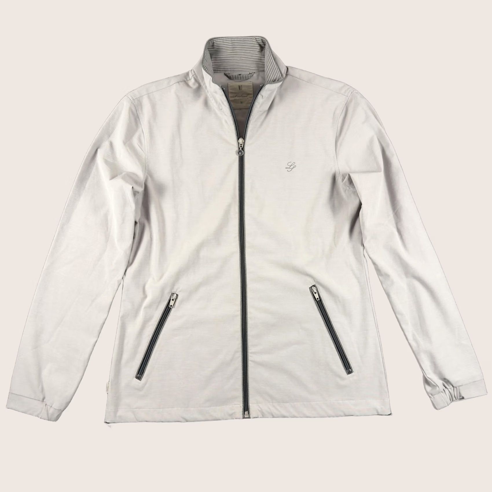 Vintage Linksoul Jacket Womens Medium Gray Full Zip Golf Windbreaker Lightweight Stretch Size M / US 6-8 / IT 42-44 - 1 Thumbnail