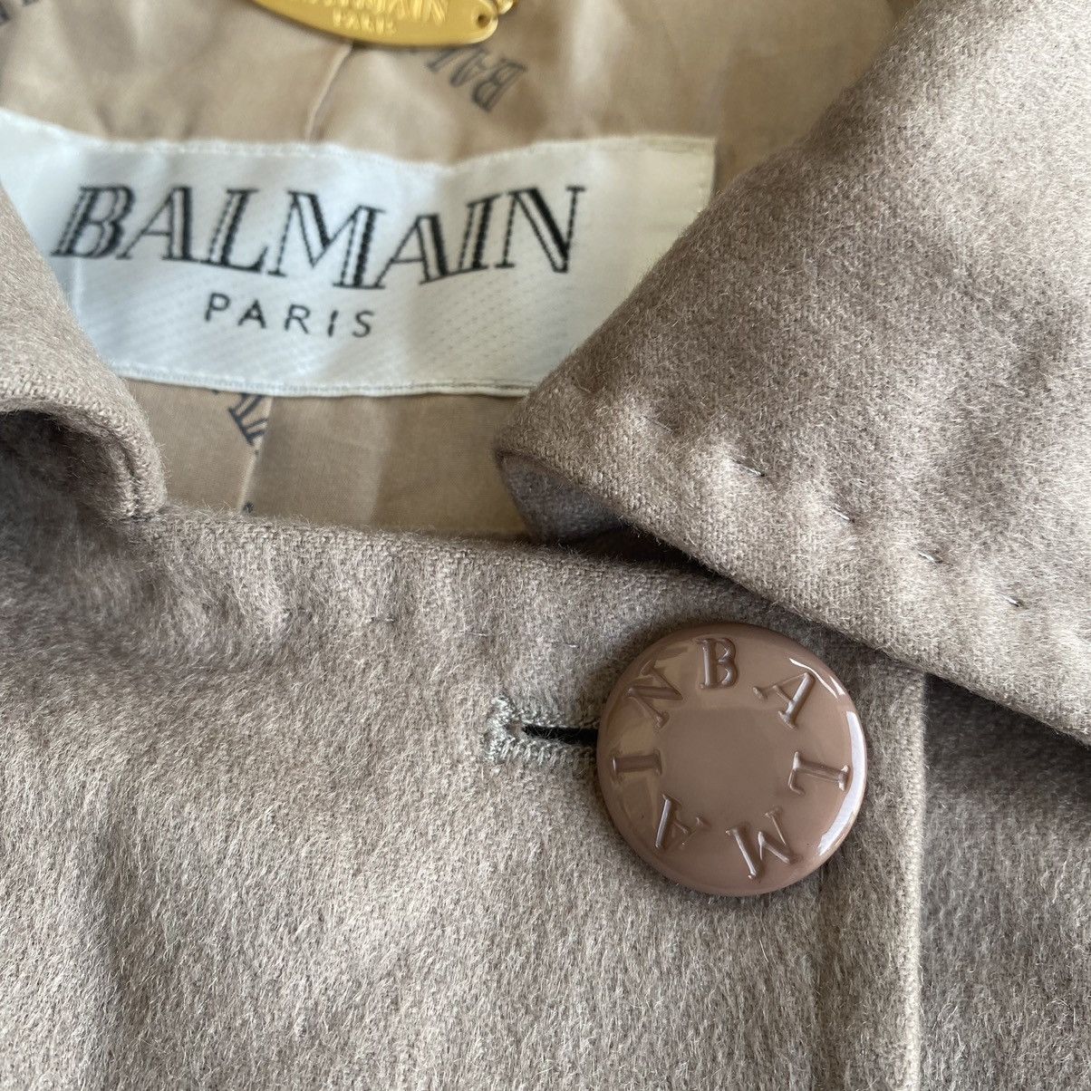 Balmain × Designer Balmain Paris Cashmere Trench Coat Size US M / EU 48-50 / 2 - 12 Thumbnail