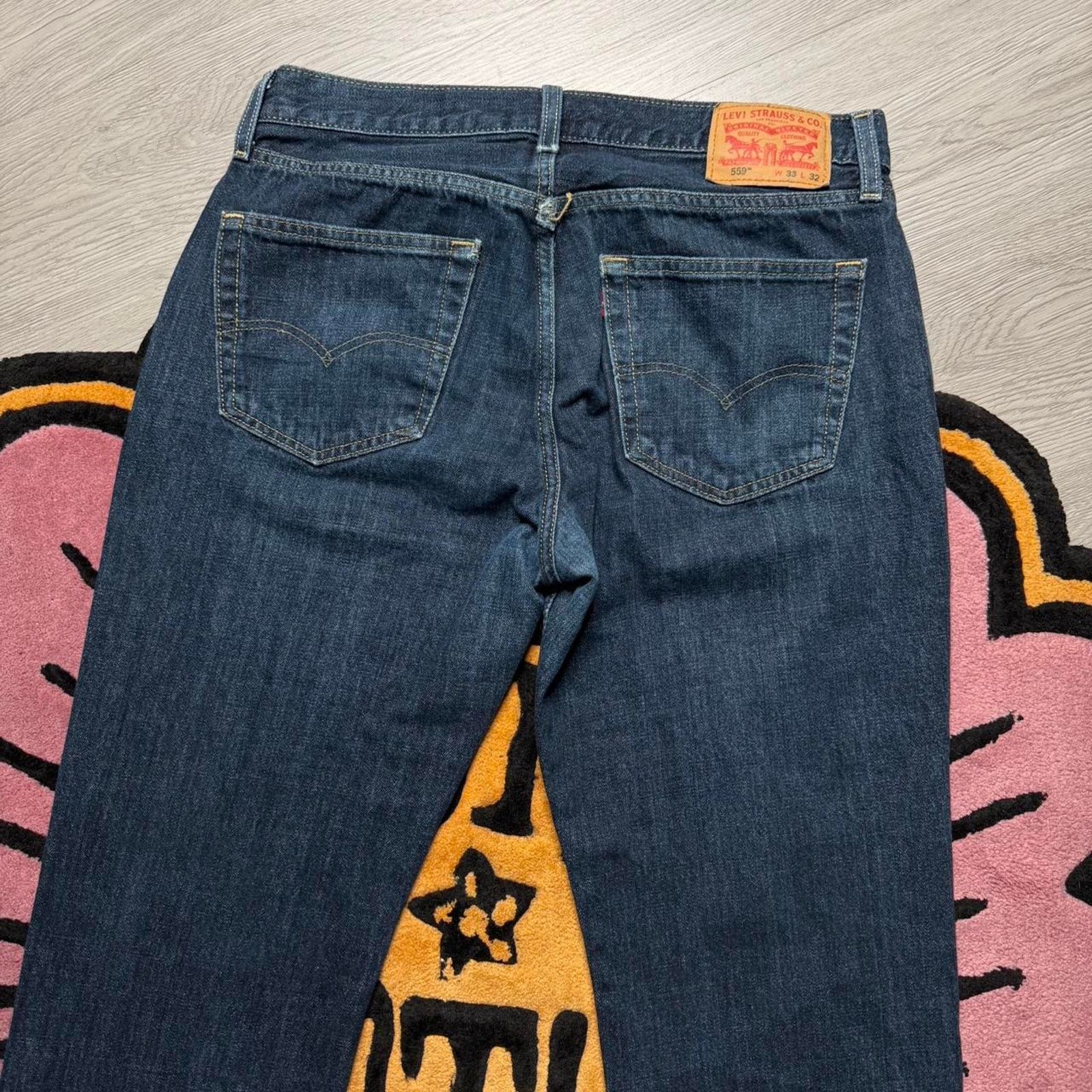 Levi's Levi’s Strauss 559 Relaxed Straight Denim Jeans Size 33x32 Size US 33 - 8 Thumbnail
