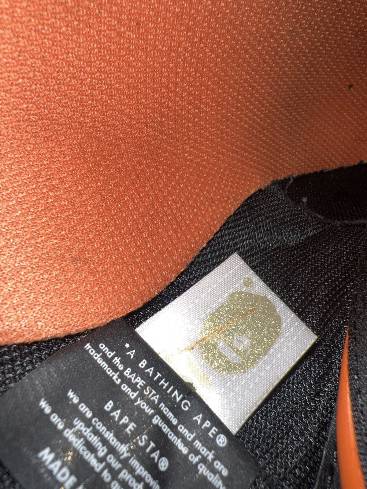 Bape Bapesta Shark Orange/Black Size US 8.5 / EU 41-42 - 7 Thumbnail