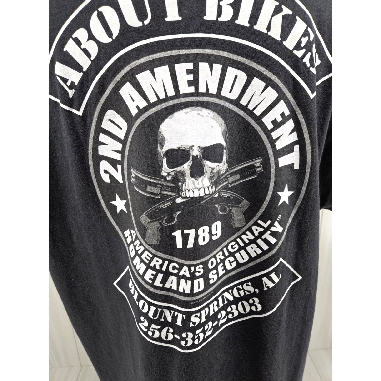Vintage Hot Leathers Biker For Life T Shirt Mens 2XL Black Short Sleeve Eagle Skull 2013 Size US XXL / EU 58 / 5 - 7 Thumbnail