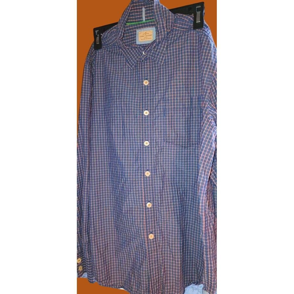 Tommy Bahama Tommy Bahama Navy Mens Medium Long Sleeve Button Down Textur Size US M / EU 48-50 / 2 - 1 Thumbnail