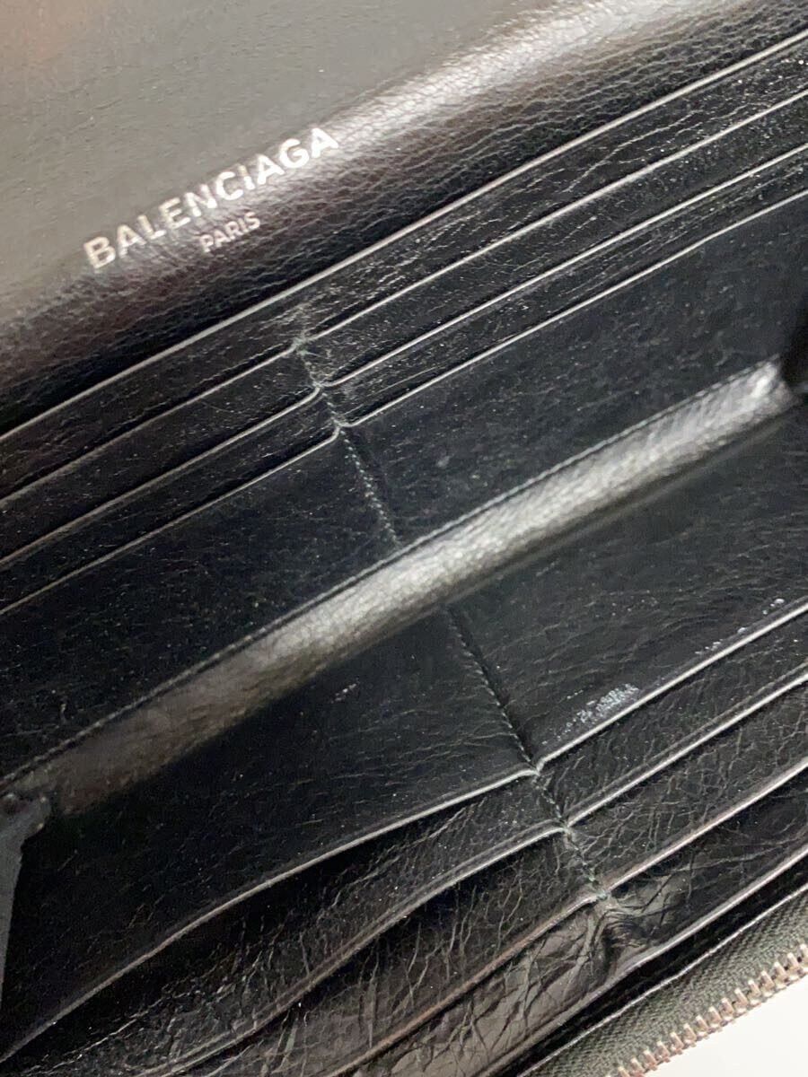Balenciaga Balenciaga Leather Long Wallet Black Size ONE SIZE - 6 Thumbnail
