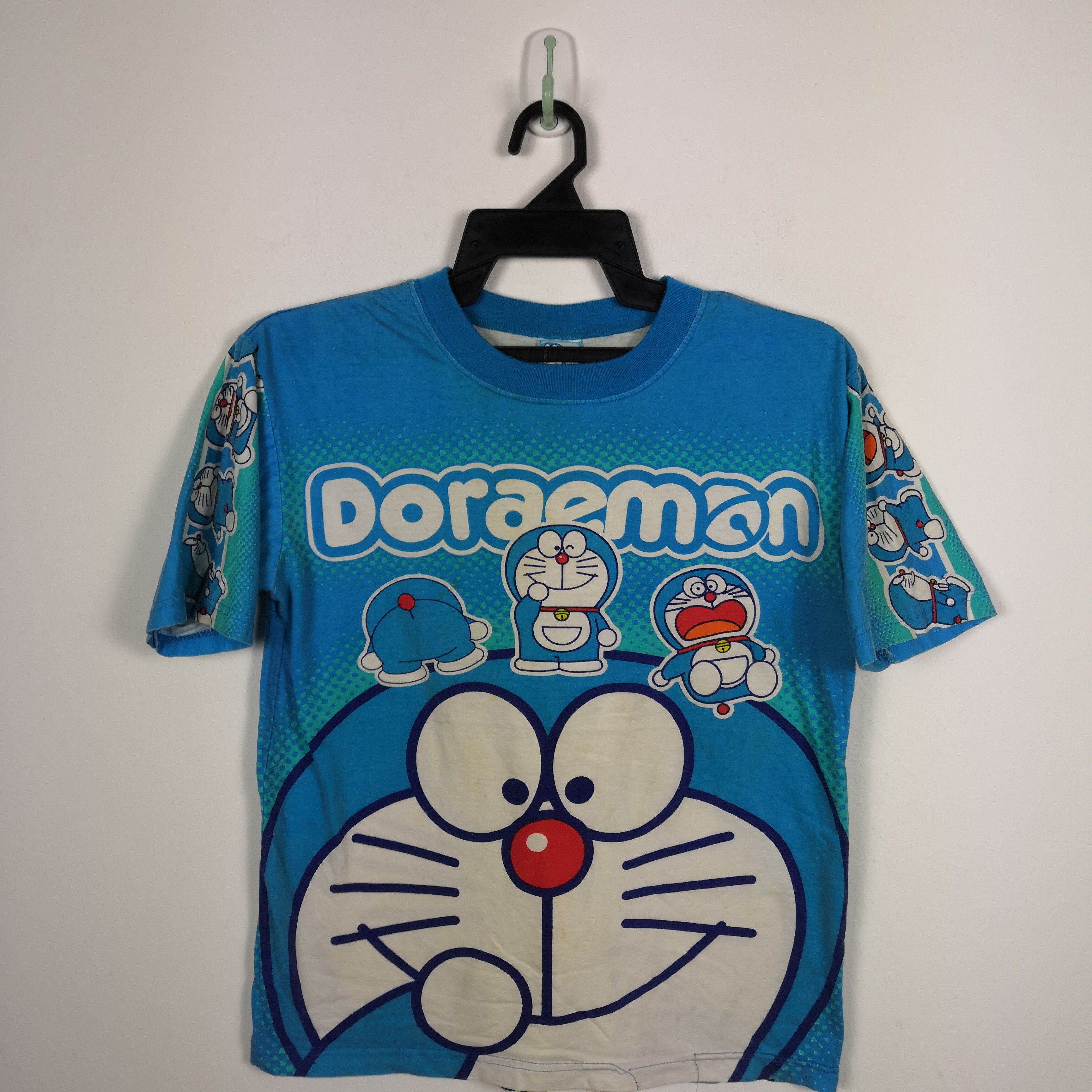 Anime Vintage 90s Doraemon T-Shirt Japanese Cartoon 56789 Size S / US 4 / IT 40 - 3 Thumbnail