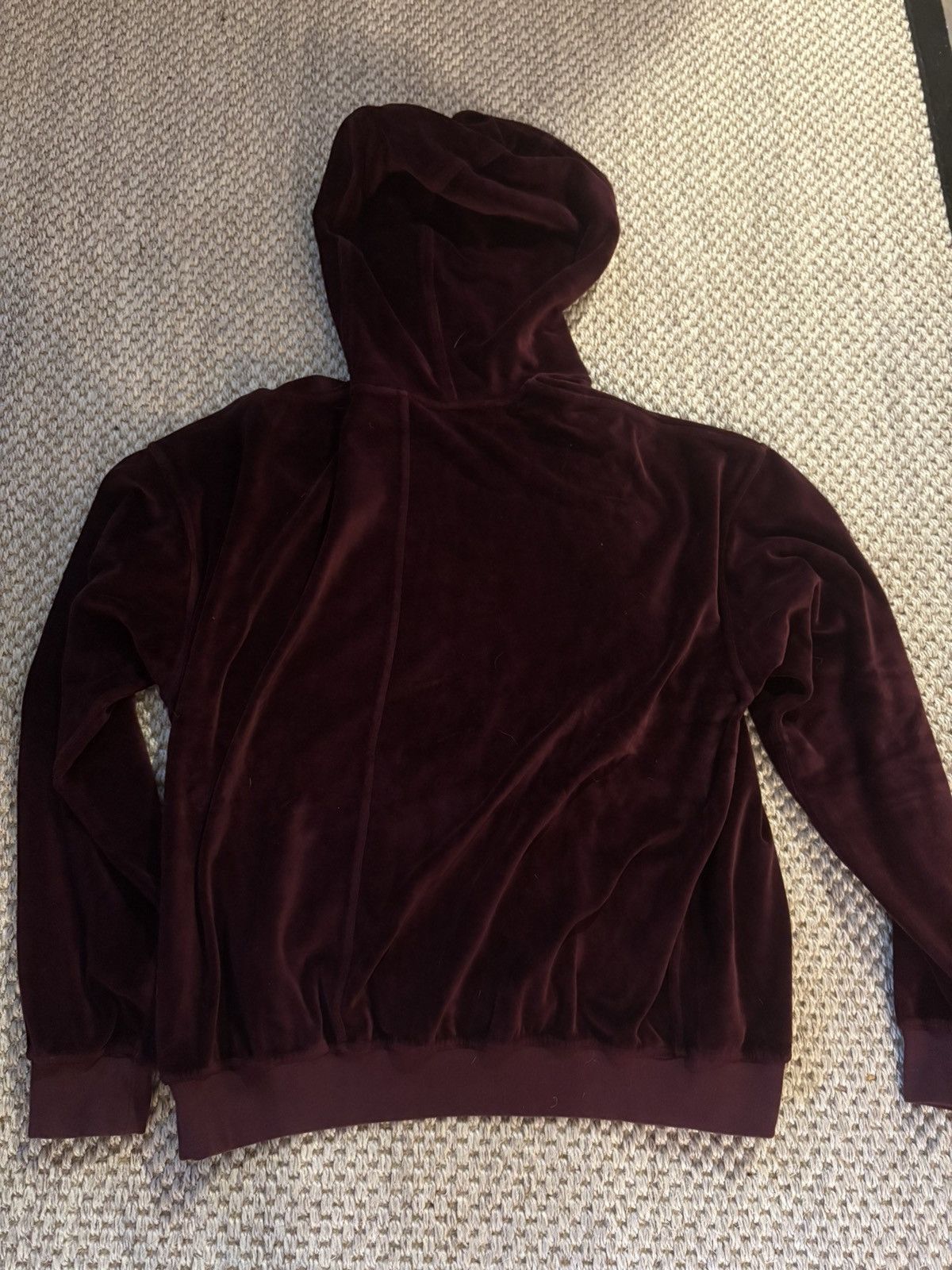 Haider Ackermann Haider Ackermann Red Velvet Hoodie Sweatshirt Size US M / EU 48-50 / 2 - 4 Thumbnail