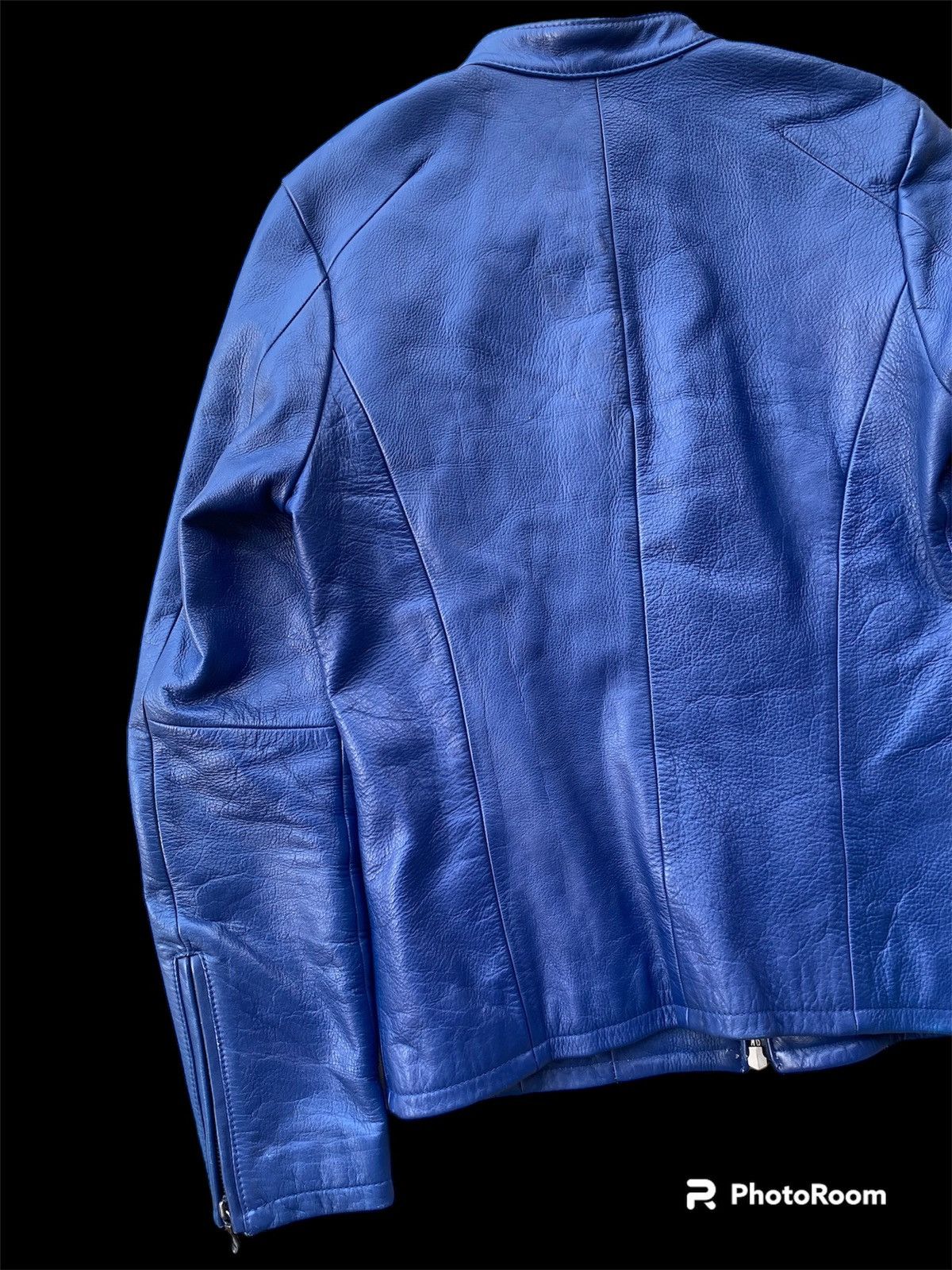 GOSTAR DE FUGA blue leather jacket Size US S / EU 44-46 / 1 - 9 Thumbnail