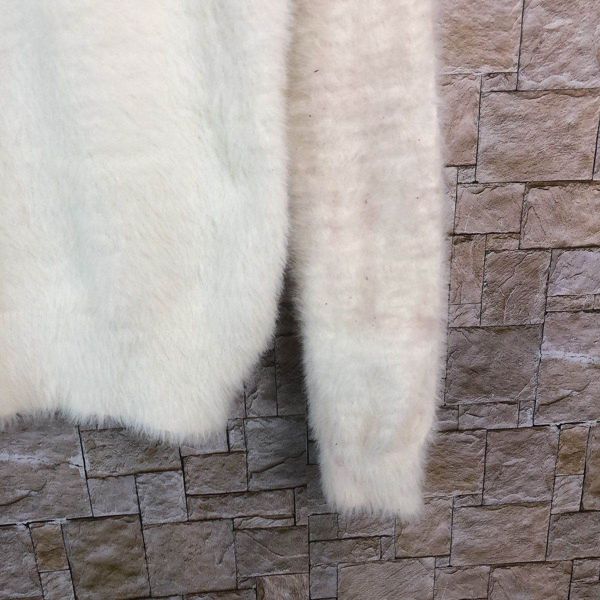 Homespun Knitwear × Japanese Brand Kitonise White Shag Shaggy Fur Mohair Knitwear #A17 Size M / US 6-8 / IT 42-44 - 8 Thumbnail