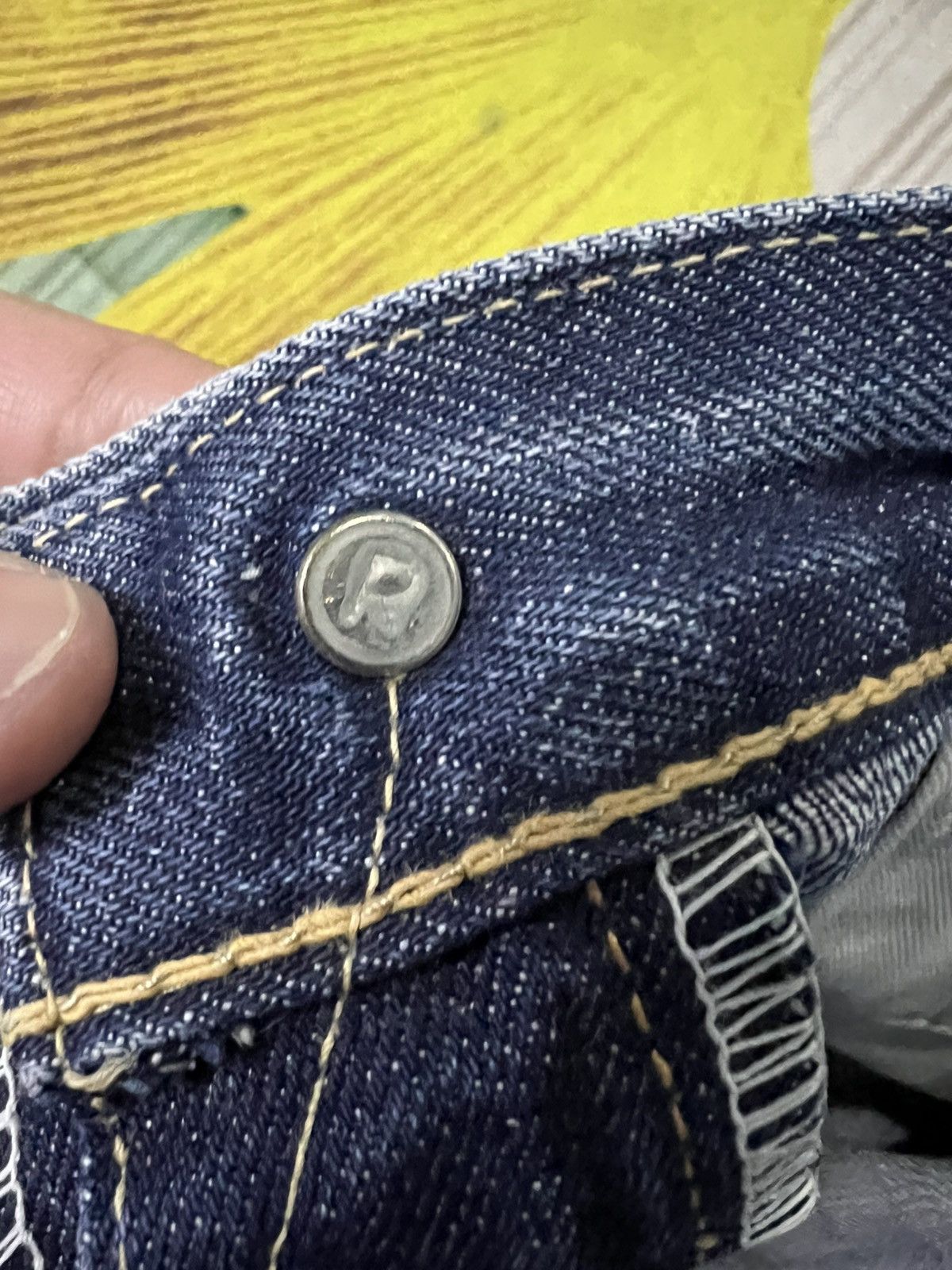 45rpm × If Six Was Nine × Le Grande Bleu (L.G.B.) Vintage 90’s Style 45rpm Distress Jeans Very Rare Size US 28 / EU 44 - 12 Thumbnail