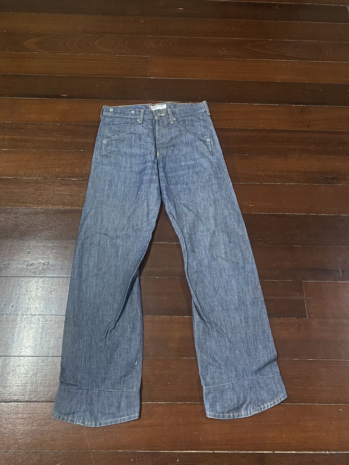Japanese Brand × Levi's VINTAGE Y2K LEVIS Limited Edition Engineered SILVER Size US 32 / EU 48 - 1 Thumbnail