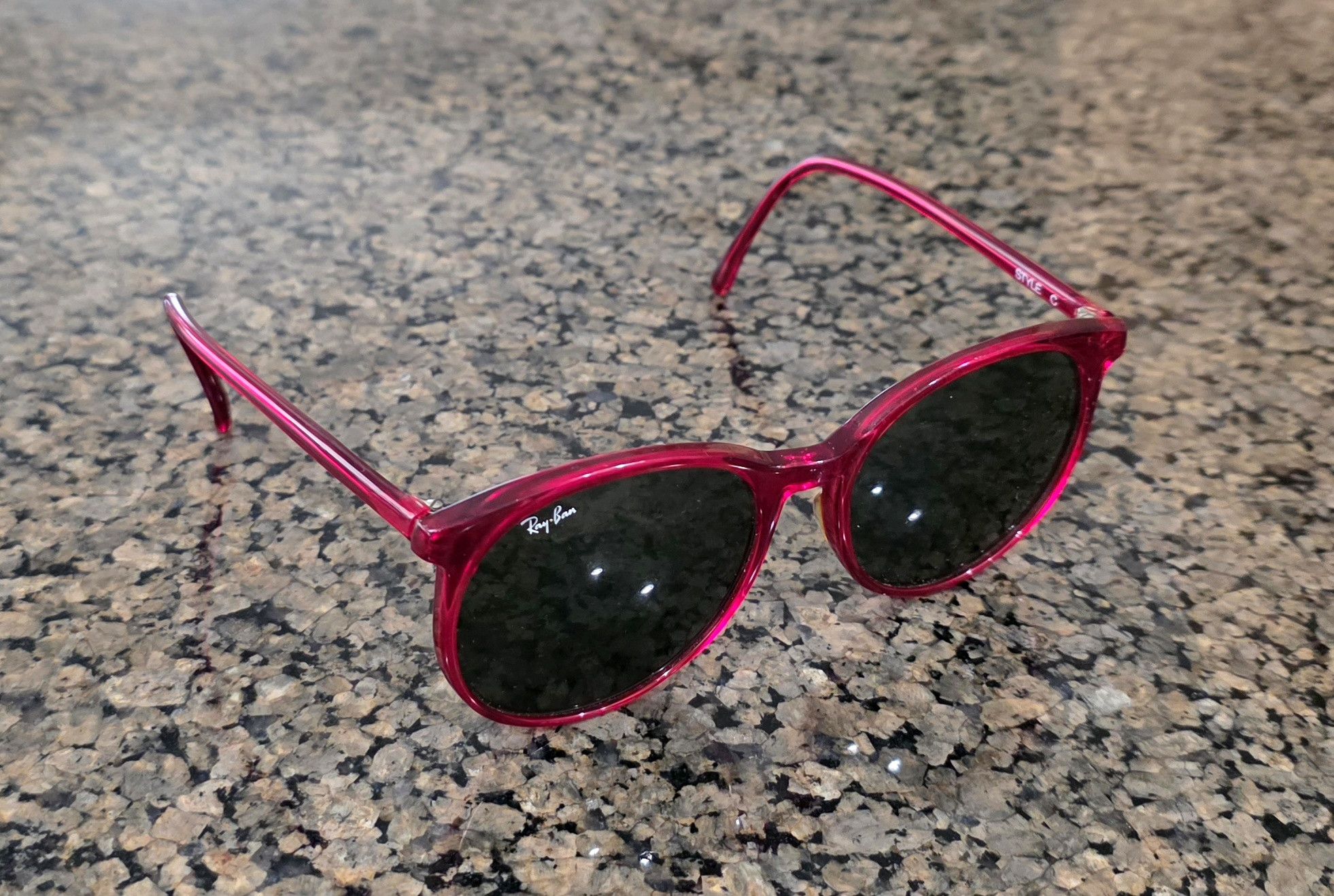 RayBan Ray Ban Bausch & Lomb Sunglasses Style C B&L Rare Red Frame Size ONE SIZE - 1 Thumbnail