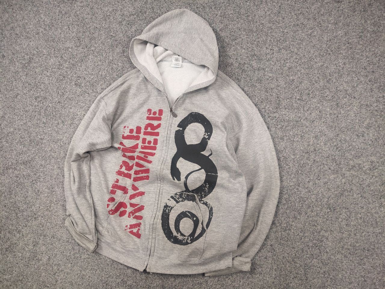 Band Tees Vintage Y2K Strike Anywhere Zip up Hoodie Punk Emo Band Erd Size US L / EU 52-54 / 3 - 3 Thumbnail