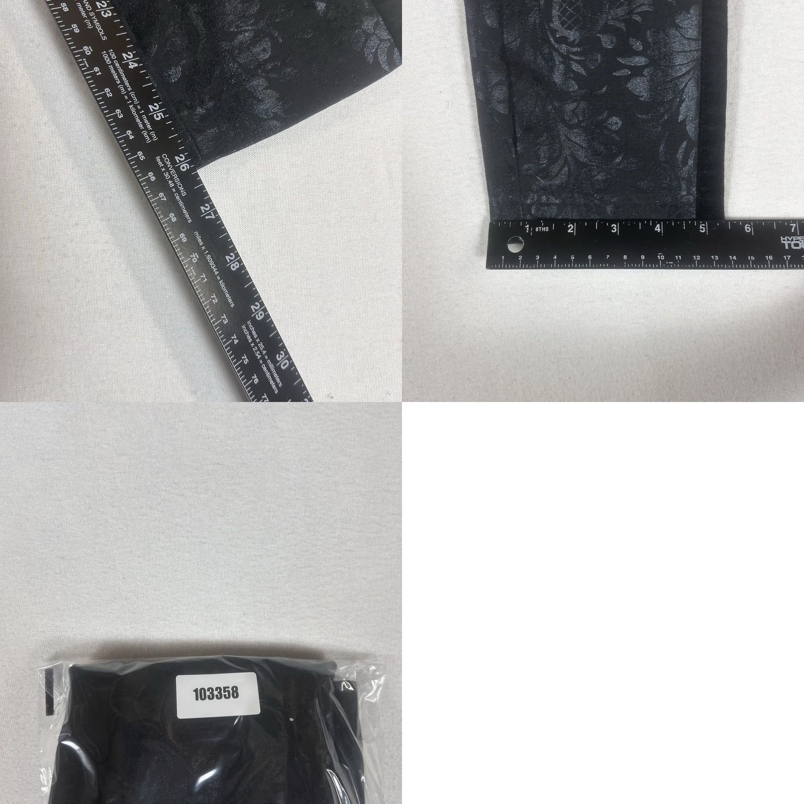 Anthropologie Anthropologie The Essential Skinny Pants Womens 0 Black Jacquard Brocade Foil Dress Pants Skinny Inseam 26in Black Womens 0 Pants Size 25" / US 0 / IT 36 - 9 Thumbnail
