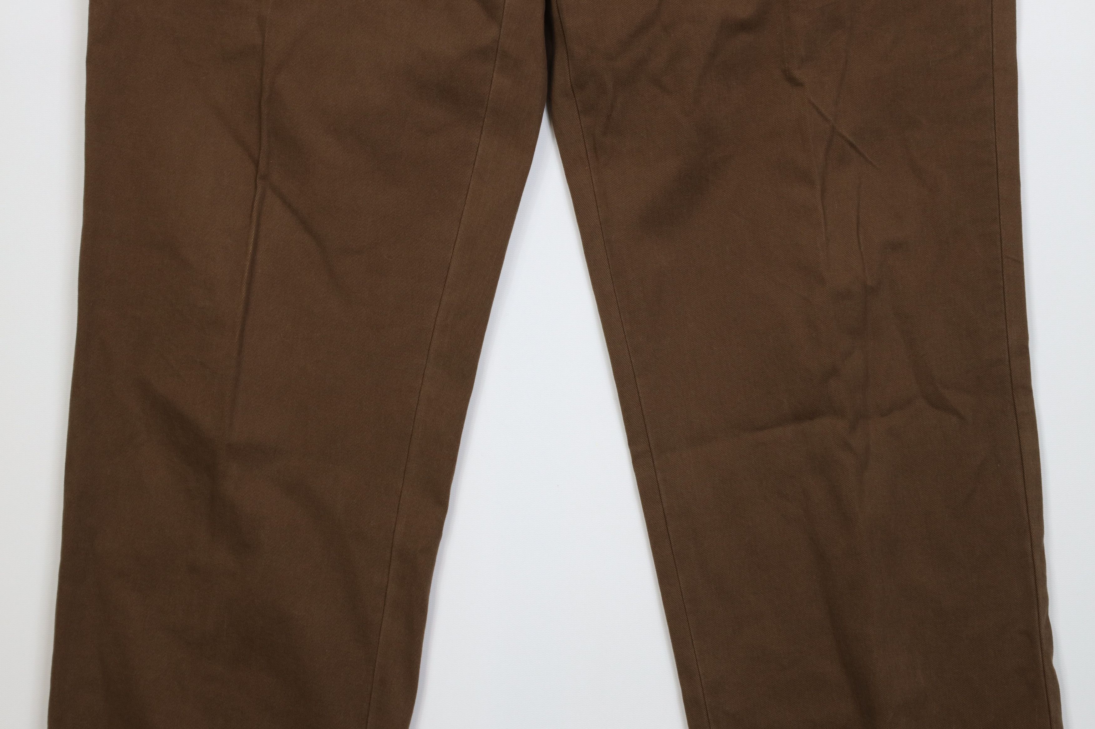 Ralph Lauren Vintage 90s Ralph Lauren Wide Leg Chino Pants Brown Cotton Size US 36 / EU 52 - 3 Thumbnail