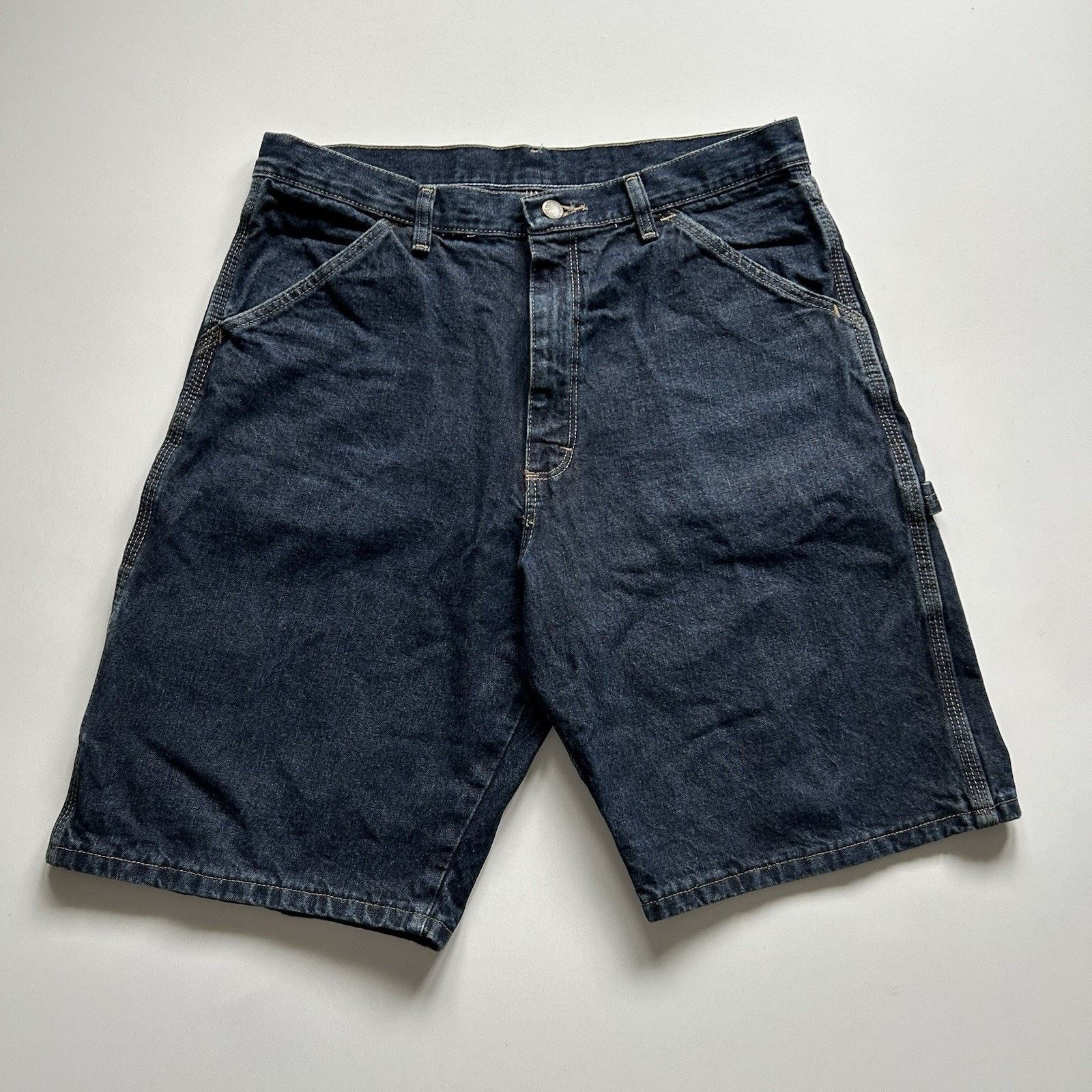 Vintage Wrangler Jorts Men's 32 Denim Carpenter Jean Shorts