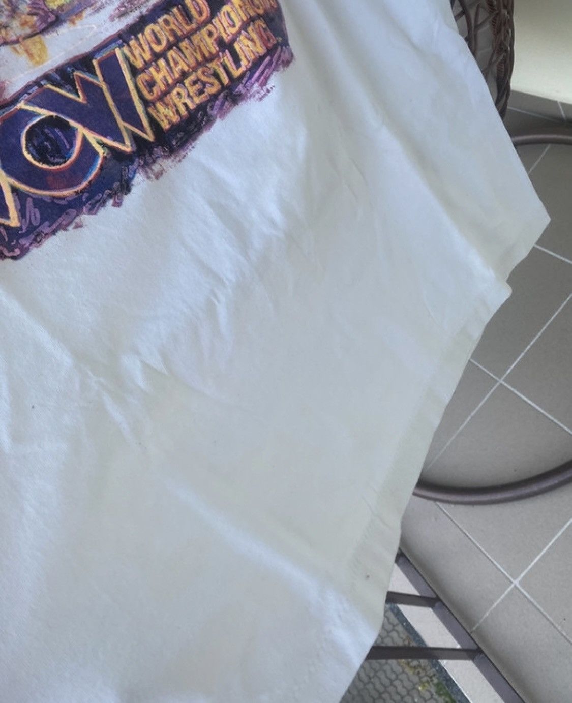 Vintage Vintage wcw wrestling tee 90s Size US L / EU 52-54 / 3 - 6 Thumbnail