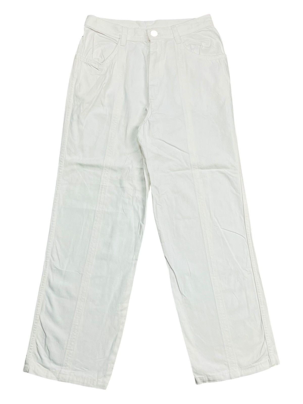Hai Sporting Gear × Issey Miyake × mercibeaucoup 1980s Hai Sporting - Paneled White Pants Size US 30 / EU 46 - 1 Thumbnail