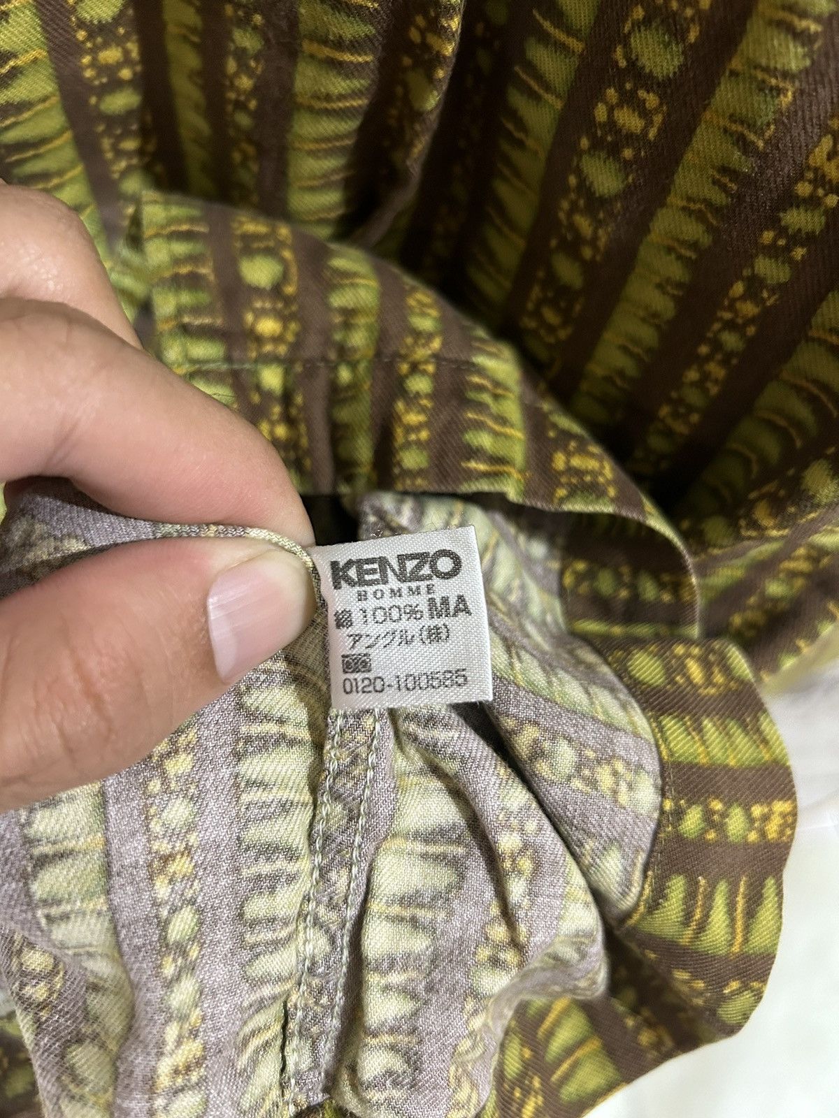 Japanese Brand × Kenzo × Vintage Rare Vintage Kenzo Design Buttons Shirt Size US L / EU 52-54 / 3 - 6 Thumbnail