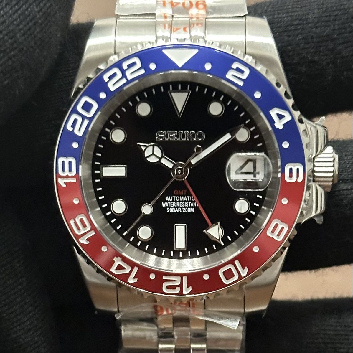 Seiko Seiko Mod Pepsi GMT Master NH34 Automatic Mechanical Watch | Grailed