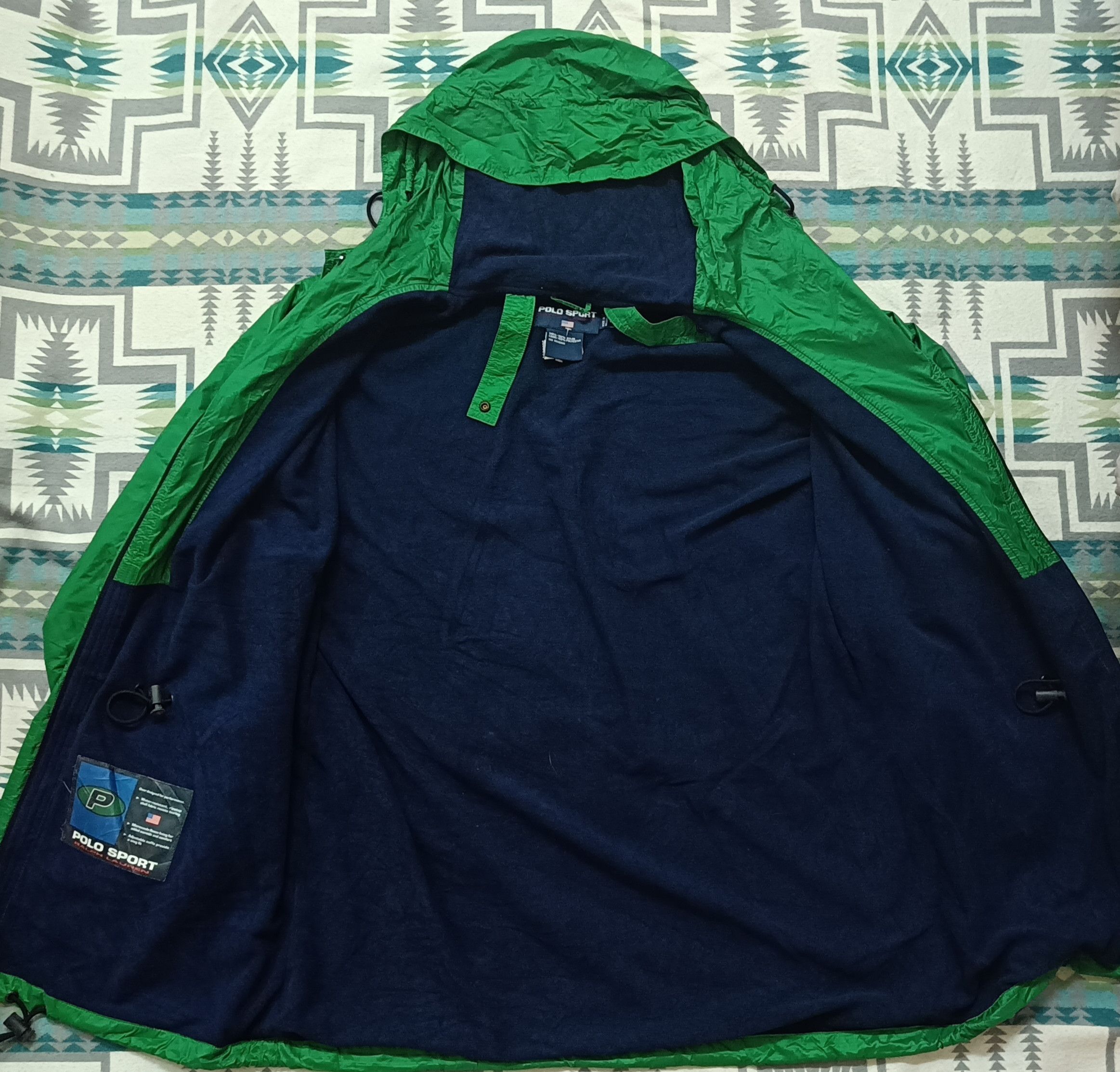 Polo Ralph Lauren 🔥🔥Rare Vintage 90s Polo RL Sport Windbreaker Jacket Size US L / EU 52-54 / 3 - 4 Thumbnail