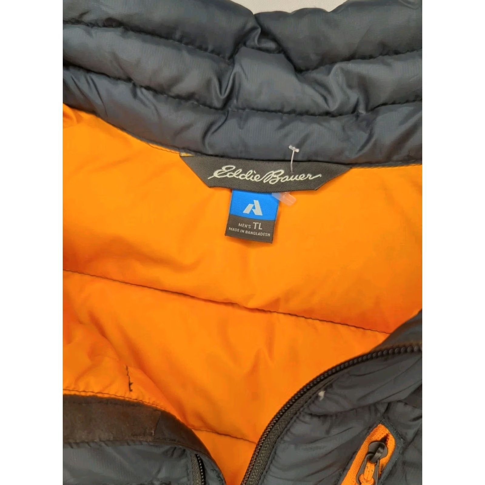 Eddie Bauer Eddie Bauer First Ascent 800 StormDown Lightweight Puffer Vest Jacket Men Large Tall LT Gray Vest Size US L / EU 52-54 / 3 - 5 Thumbnail