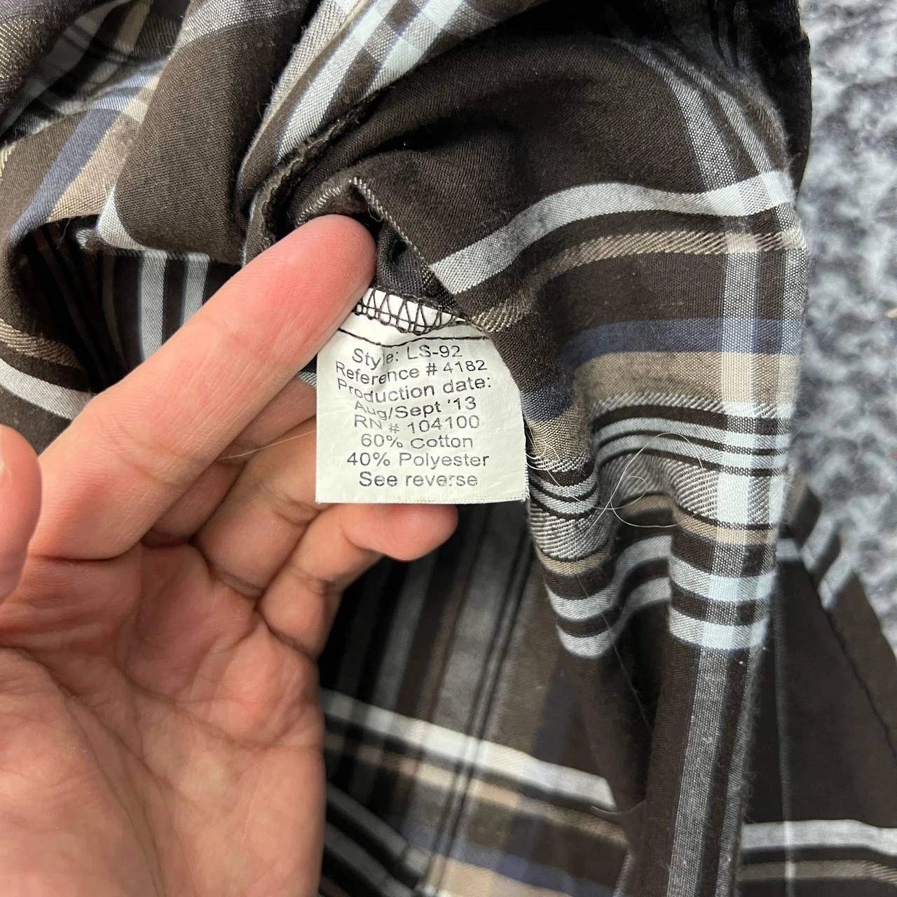 Other Gioberti Shirt Men Plaid Button Up Long Sleeve Collared L Size US L / EU 52-54 / 3 - 3 Thumbnail