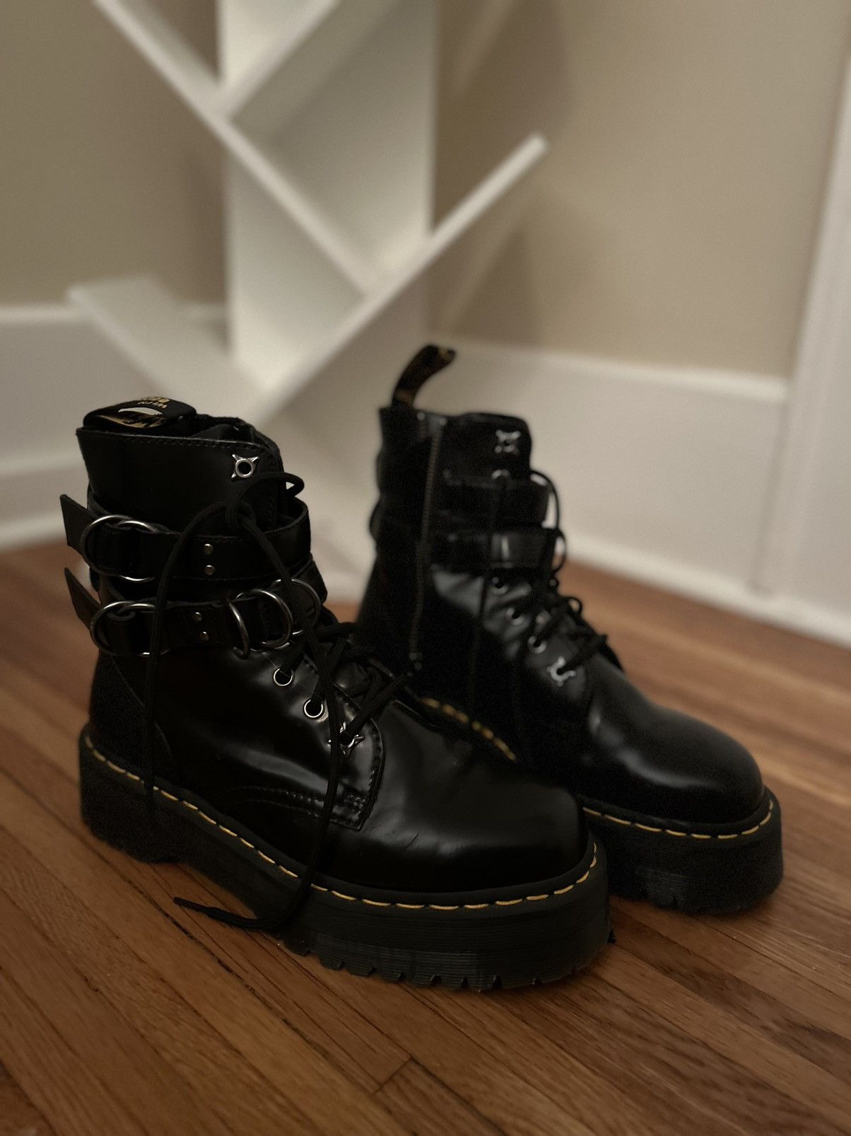 Dr. Martens Doc Martens Jadon Hardware Leather Platforms🚨SEND OFFERS🚨 Size US 9 / IT 39 - 4 Thumbnail