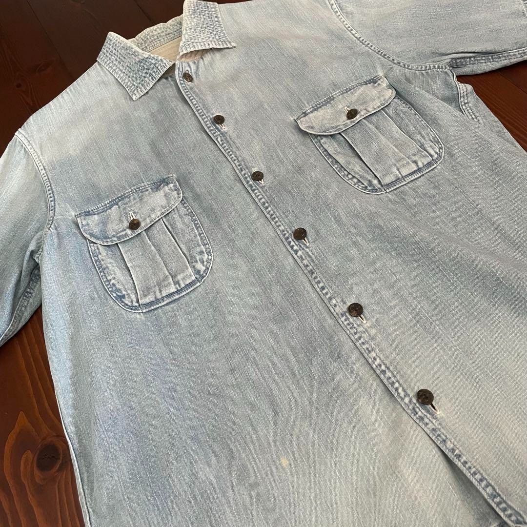 Kapital Cargo Denim Shirt Size US L / EU 52-54 / 3 - 3 Thumbnail
