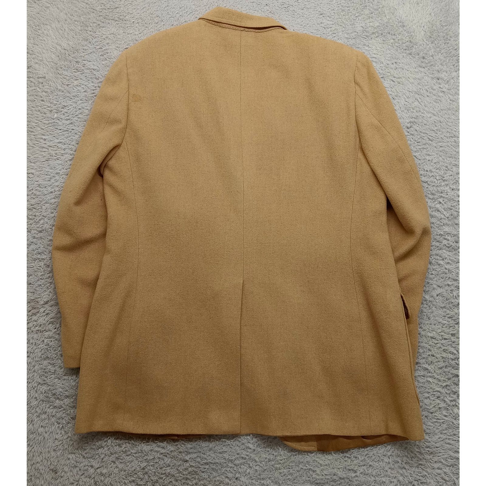 & Other Stories The Barrister Blazer Suit Jacket Mens 38 Pure Camel Hair USA Size 38R - 7 Thumbnail