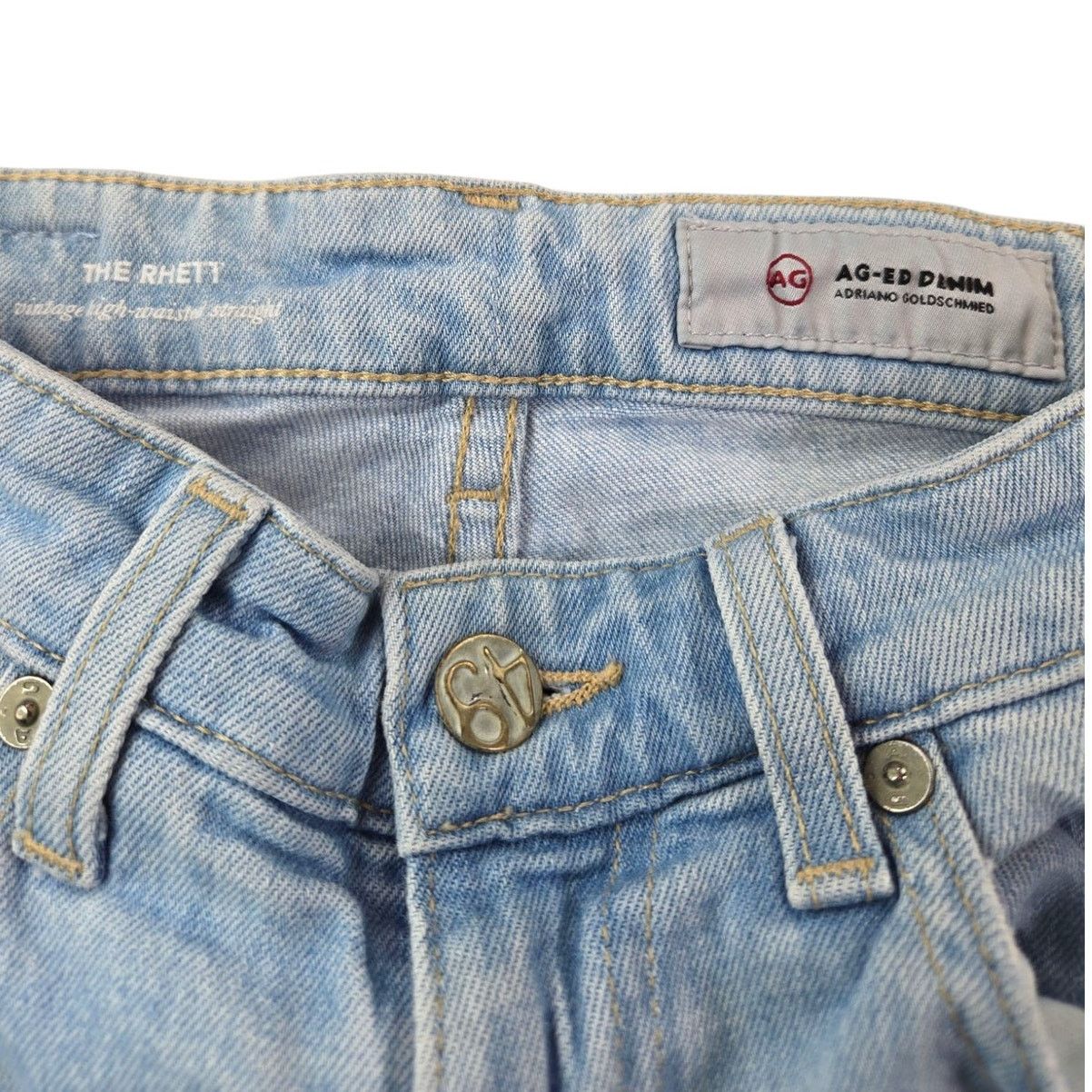 AG Adriano Goldschmied AG Jeans | The Rhett- Vintage High Waisted Straight| Size 25 Size 25" / US 0 / IT 36 - 3 Thumbnail