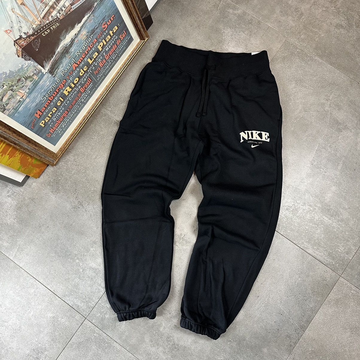 Nike Streetwear Nike Athletic jogger pants M black oversize 90s Grailed