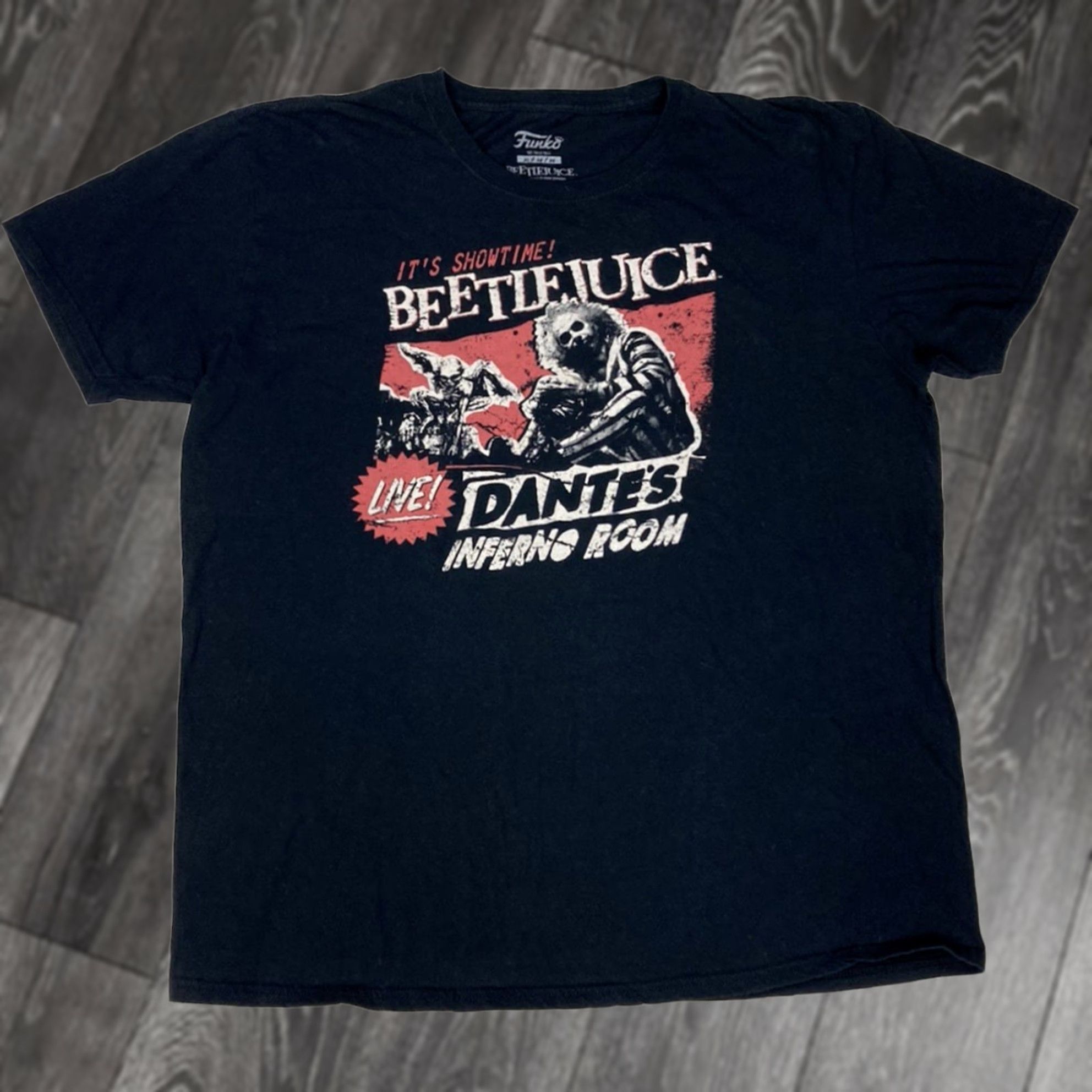 Vintage Funko Beetlejuice Graphic T-shirt Men XL Black Short Sleeve Size US XL / EU 56 / 4 - 1 Thumbnail