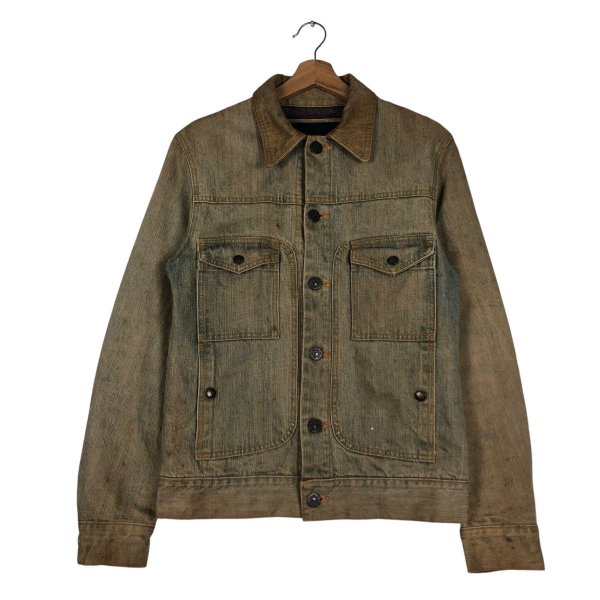 Hysteric Glamour 🔥VINTAGE CROPPED BIKER DENIM JACKET SLYZ JAPAN MADE Size US S / EU 44-46 / 1 - 1 Thumbnail