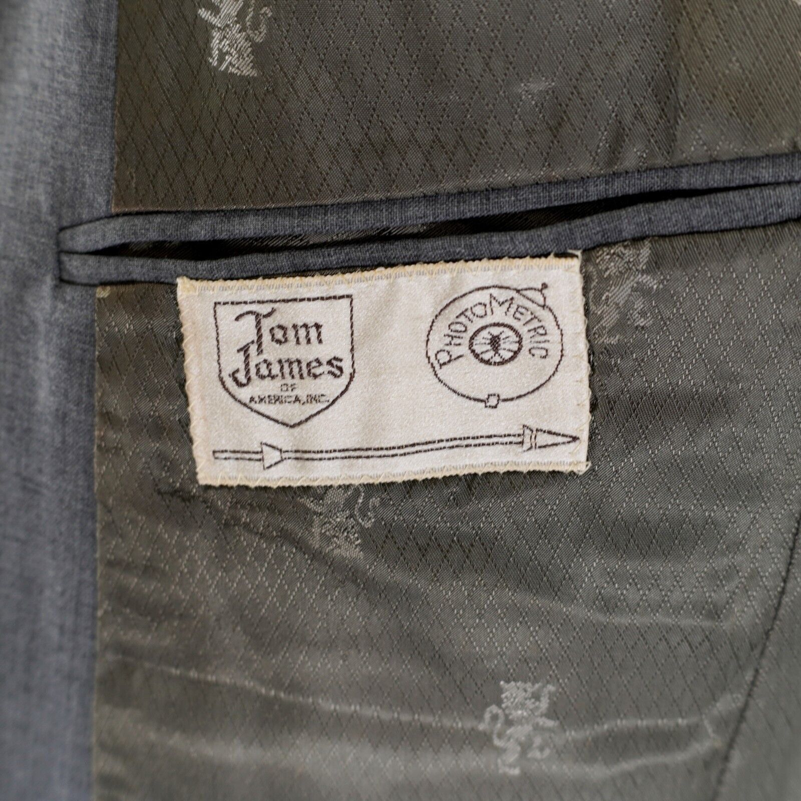 Tom James Tom James Gray W/ Hint Of Blue Wool 2 Button Blazer 38S Size 38S - 10 Thumbnail