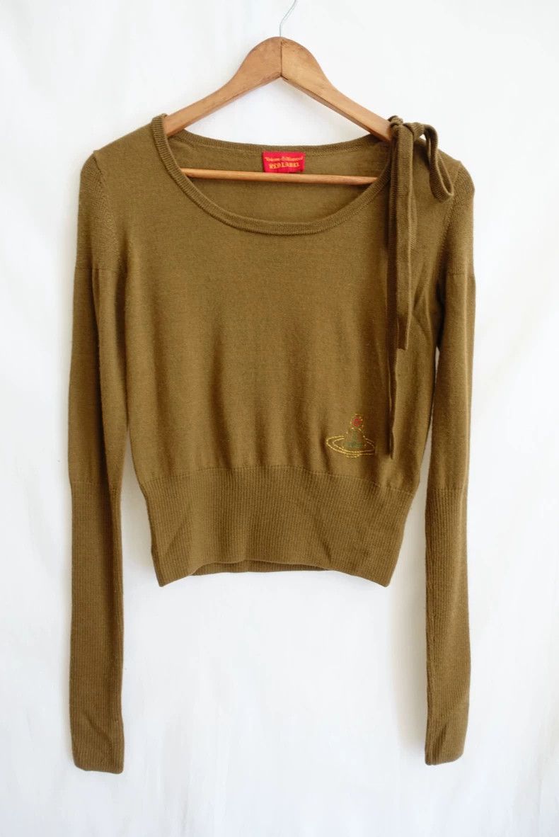 Vivienne Westwood Vivienne Westwood size2 Logo embroidered knit sweater top Size M / US 6-8 / IT 42-44 - 1 Thumbnail
