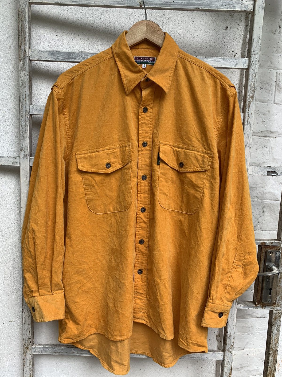 Designer × Nigel Cabourn Nigel Cabourn Button Up long Sleeve Corduroy Size US XL / EU 56 / 4 - 2 Thumbnail