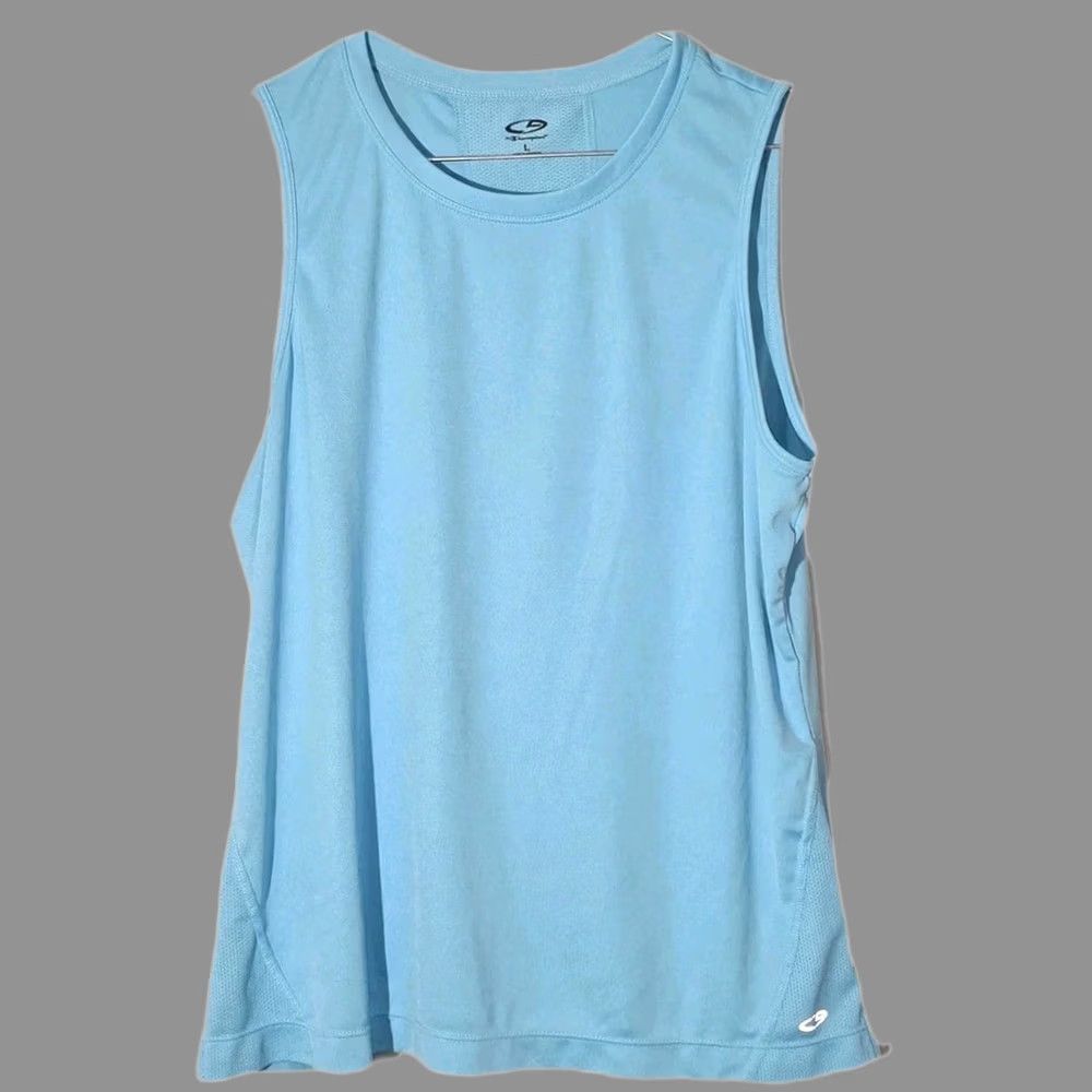 Champion Champion Tank Top Womens Large Blue Scoop Neck Sleeveless Workout Casual Ladies Size L / US 10 / IT 46 - 1 Thumbnail