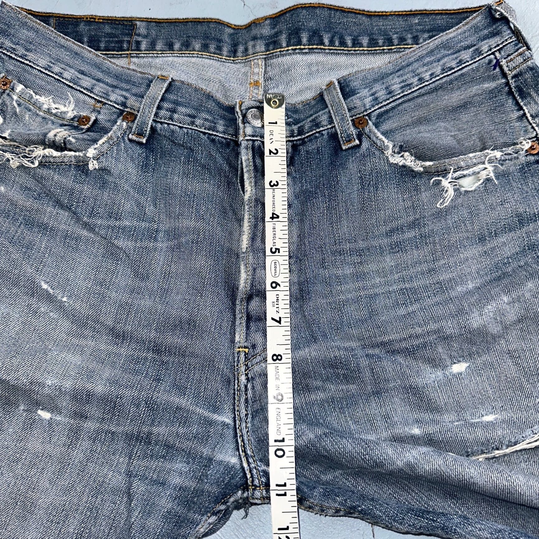 Levi's Levis 501 Vintage Y2K Straight Jeans Blue Med Wash 34x36 90s Men Regular Denim Classic Rise 30 Inseam 34 Blue Size US 34 / EU 50 - 6 Thumbnail